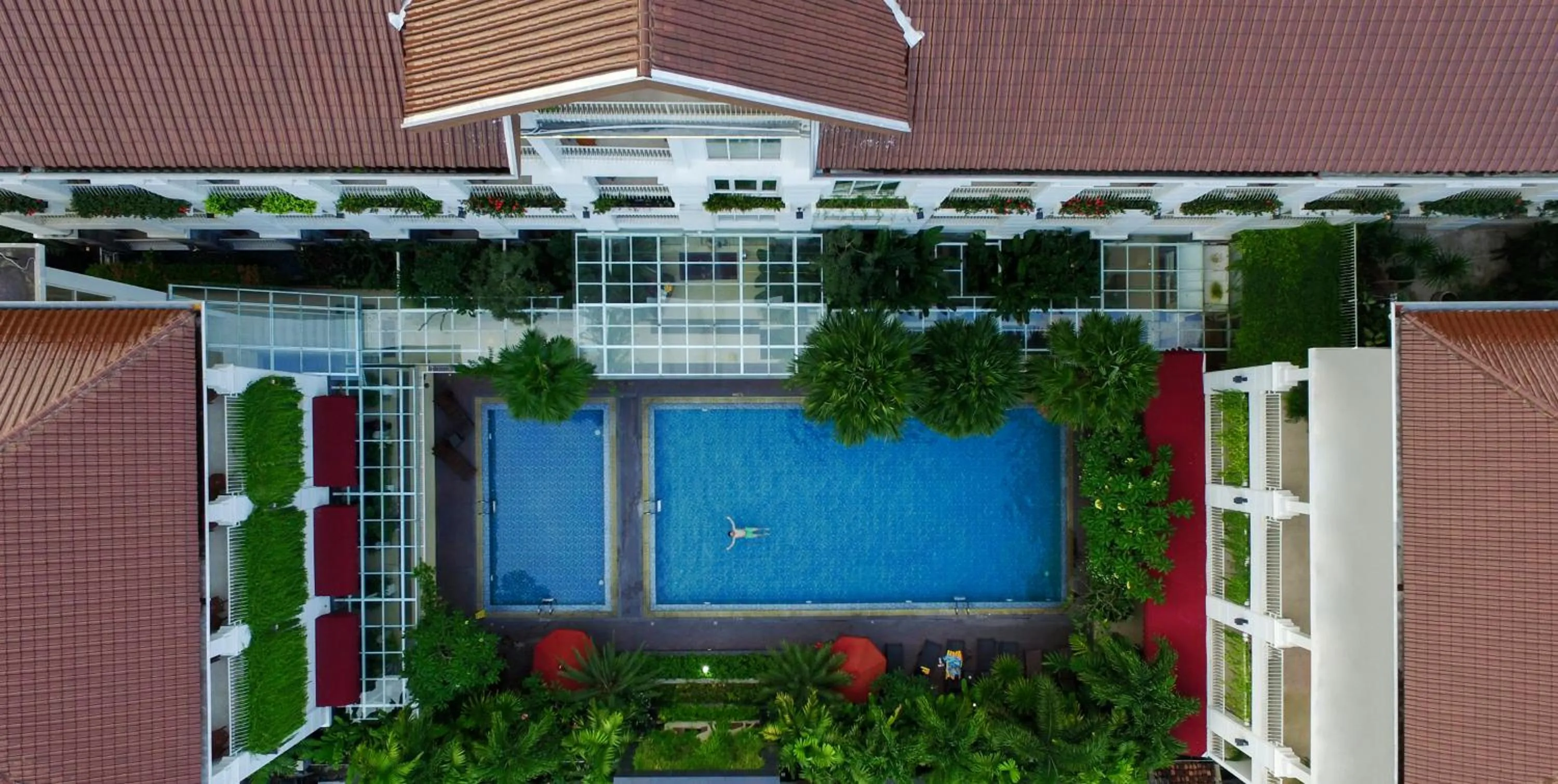 Bird's eye view in Gallery Prawirotaman Hotel