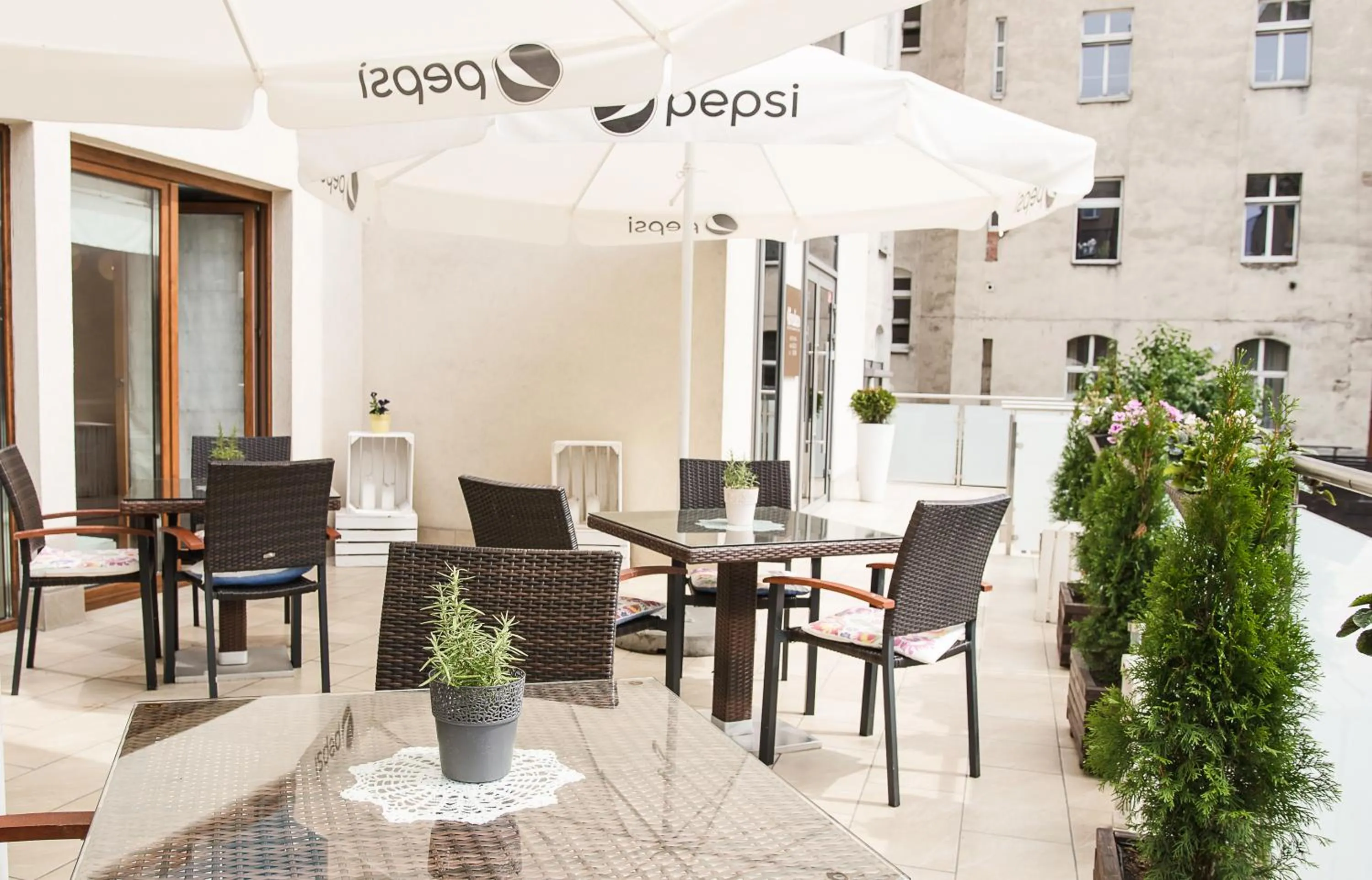 Patio in Hotel Opole Centrum