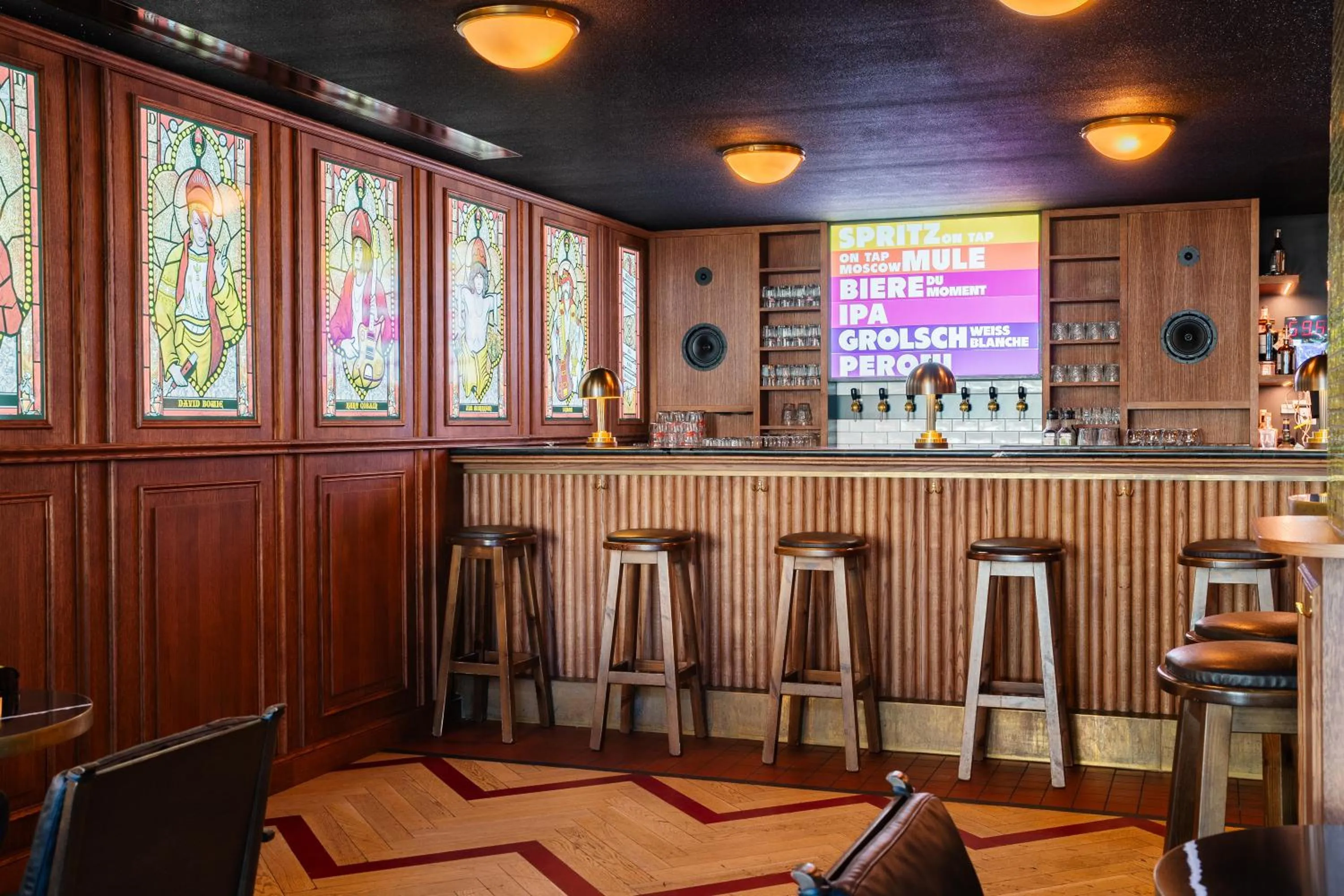 Lounge or bar in RockyPop Grenoble Appartements