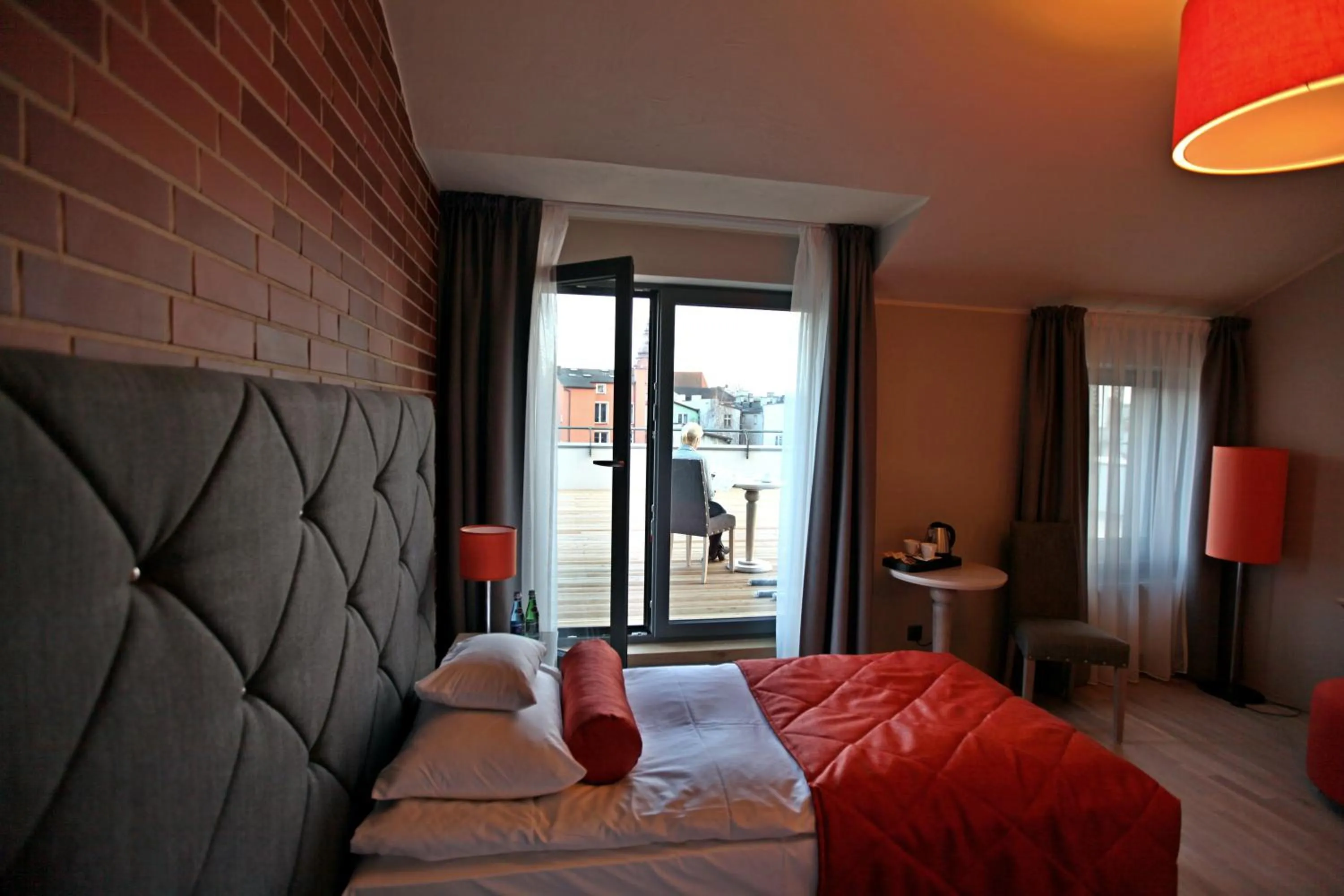 Inner courtyard view in Hotel Browar Kościerzyna