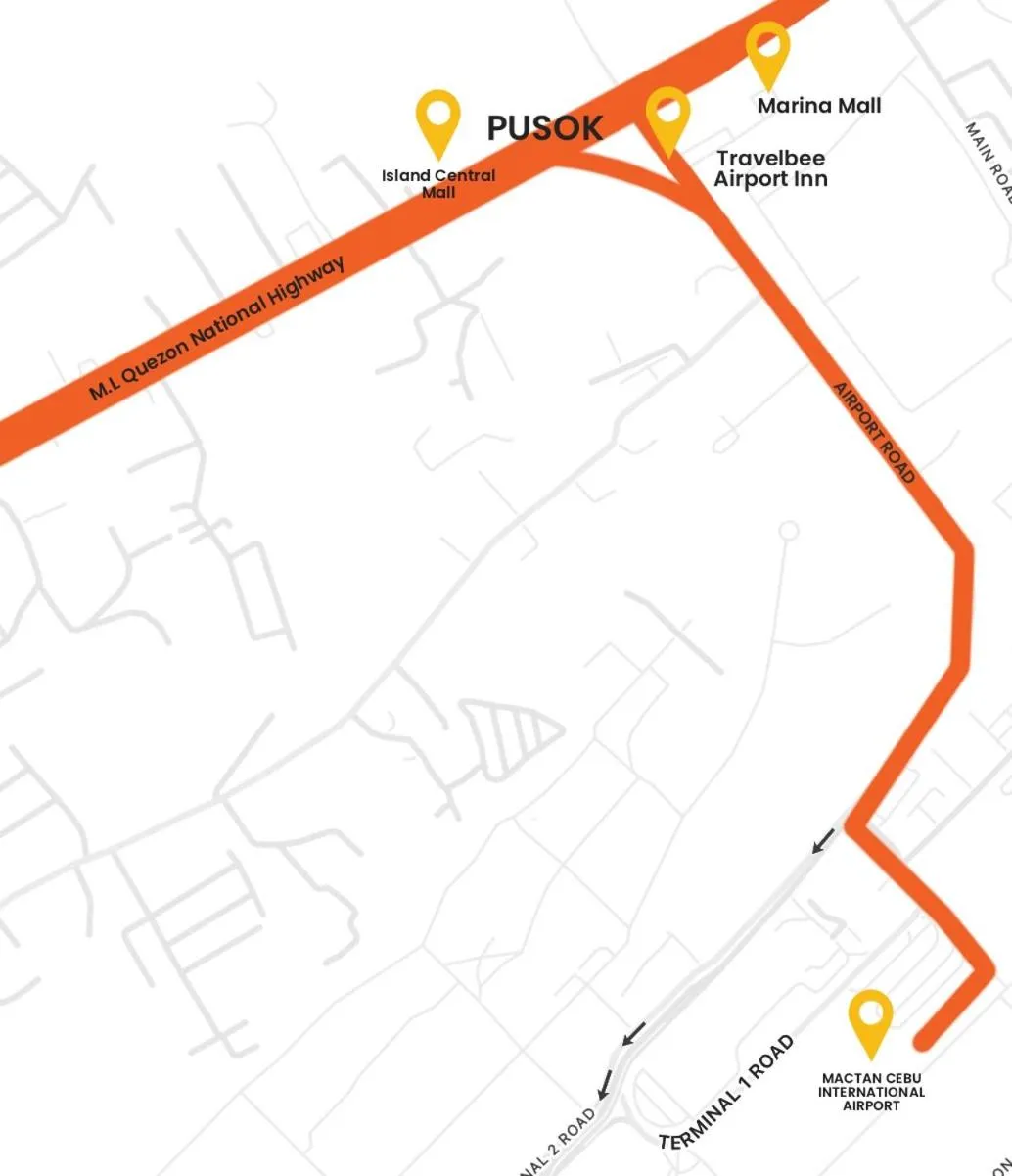 Location in Travelbee Airport Inn