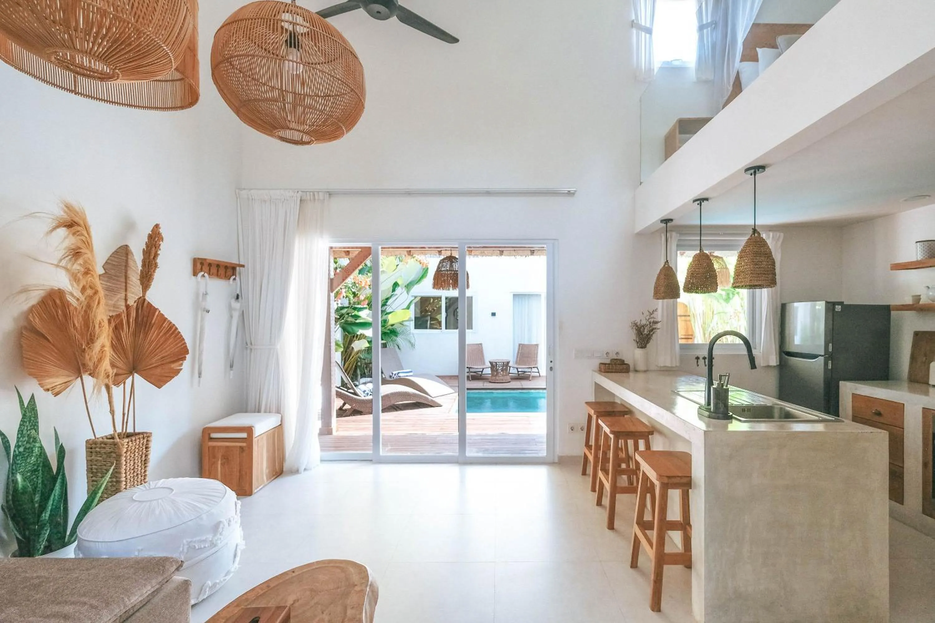 Seating area in Sun & Moon Villa