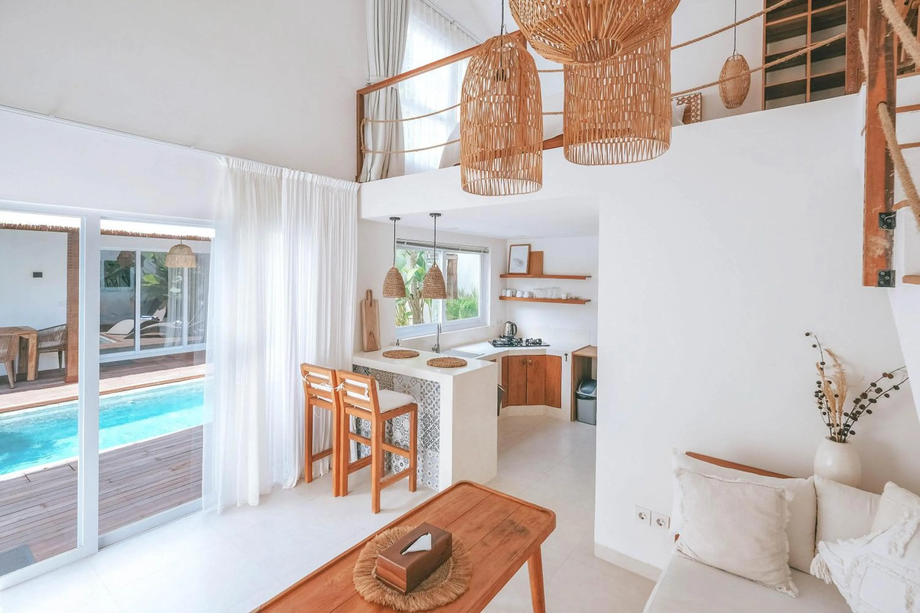 Seating area in Sun & Moon Villa