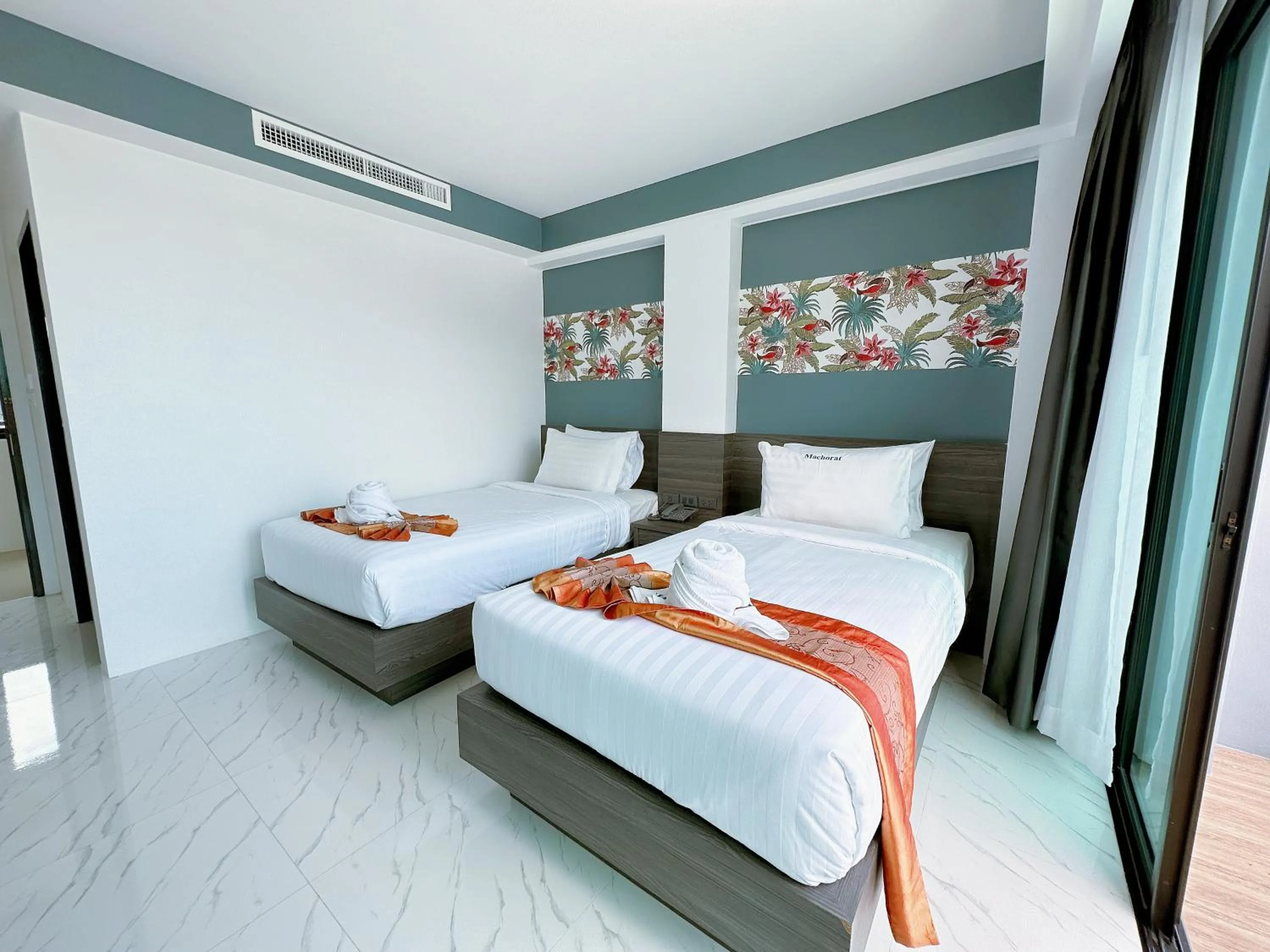 Bed in Machorat Aonang Resort at Aonang Beach Krabi