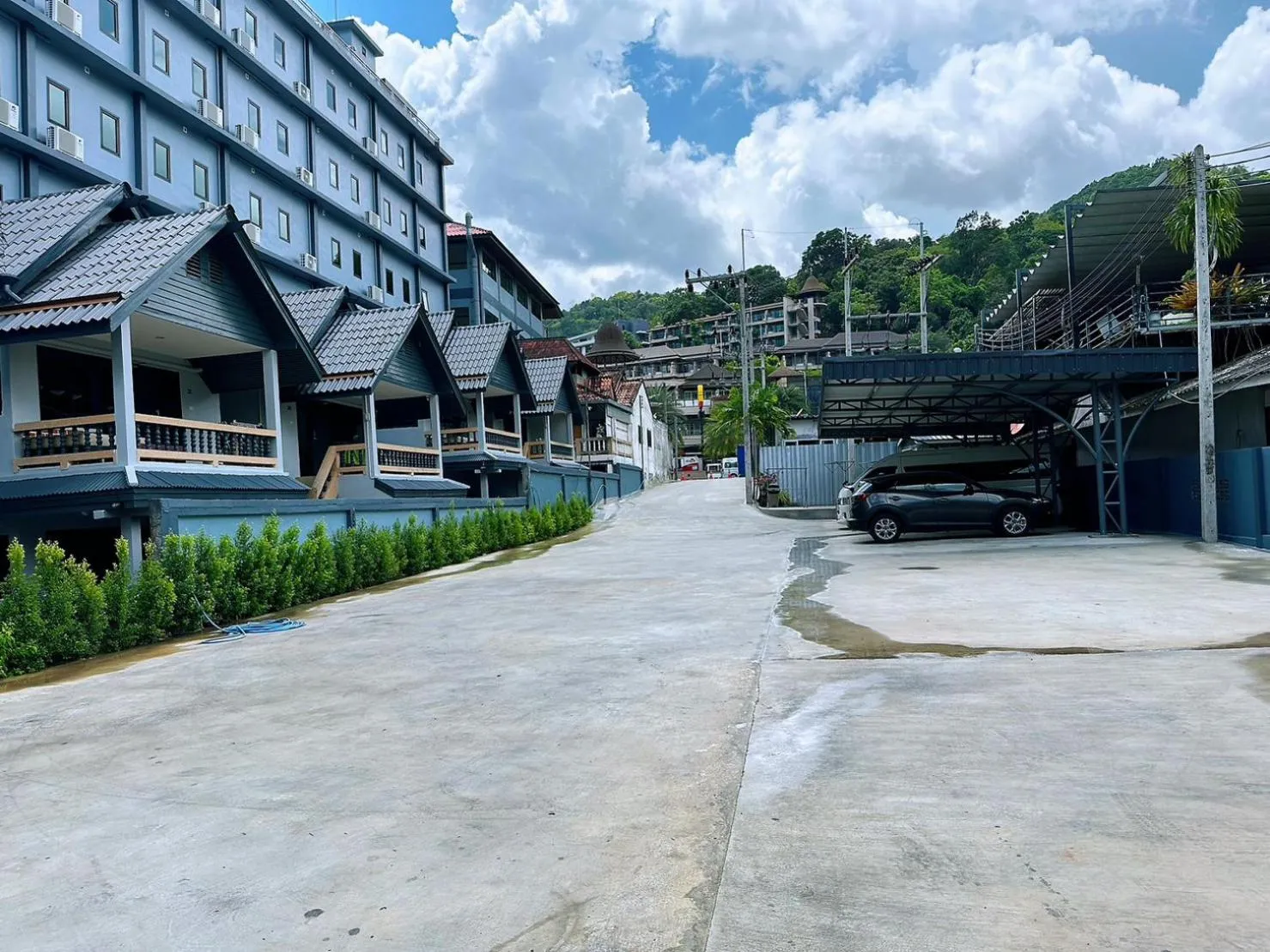 Parking in Machorat Aonang Resort at Aonang Beach Krabi