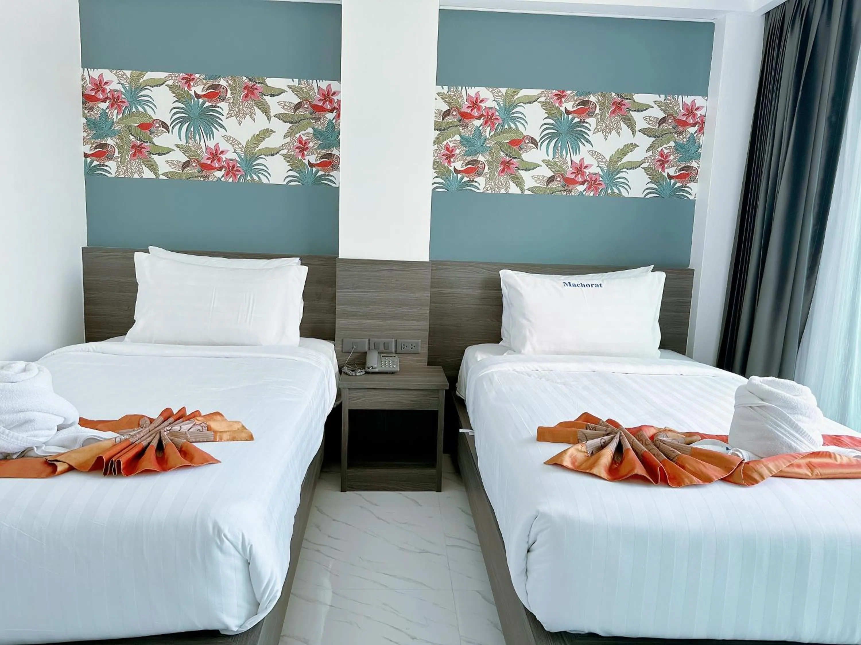 Bed in Machorat Aonang Resort at Aonang Beach Krabi