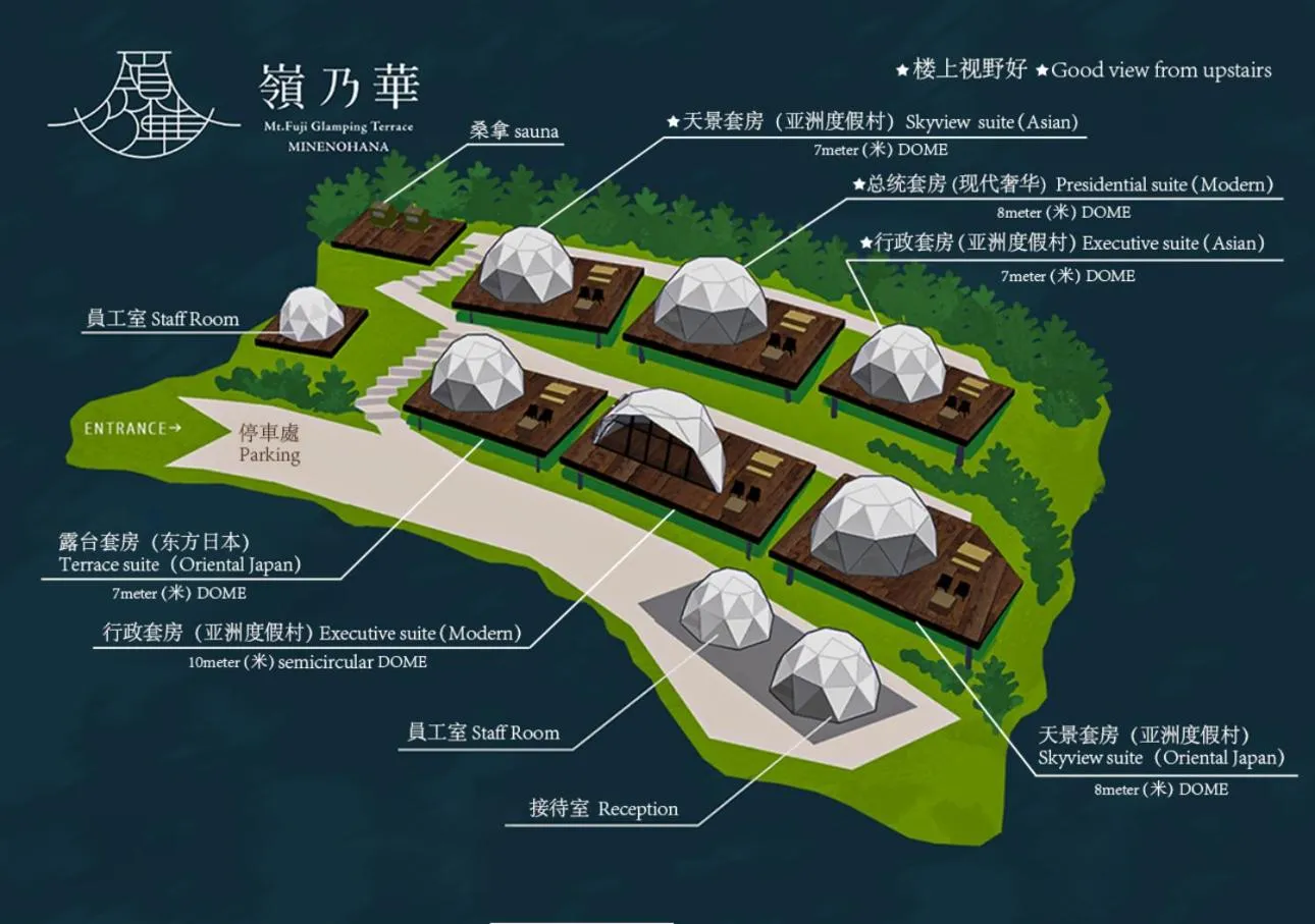 Property building in Mt.Fujiグランピングテラス　嶺乃華