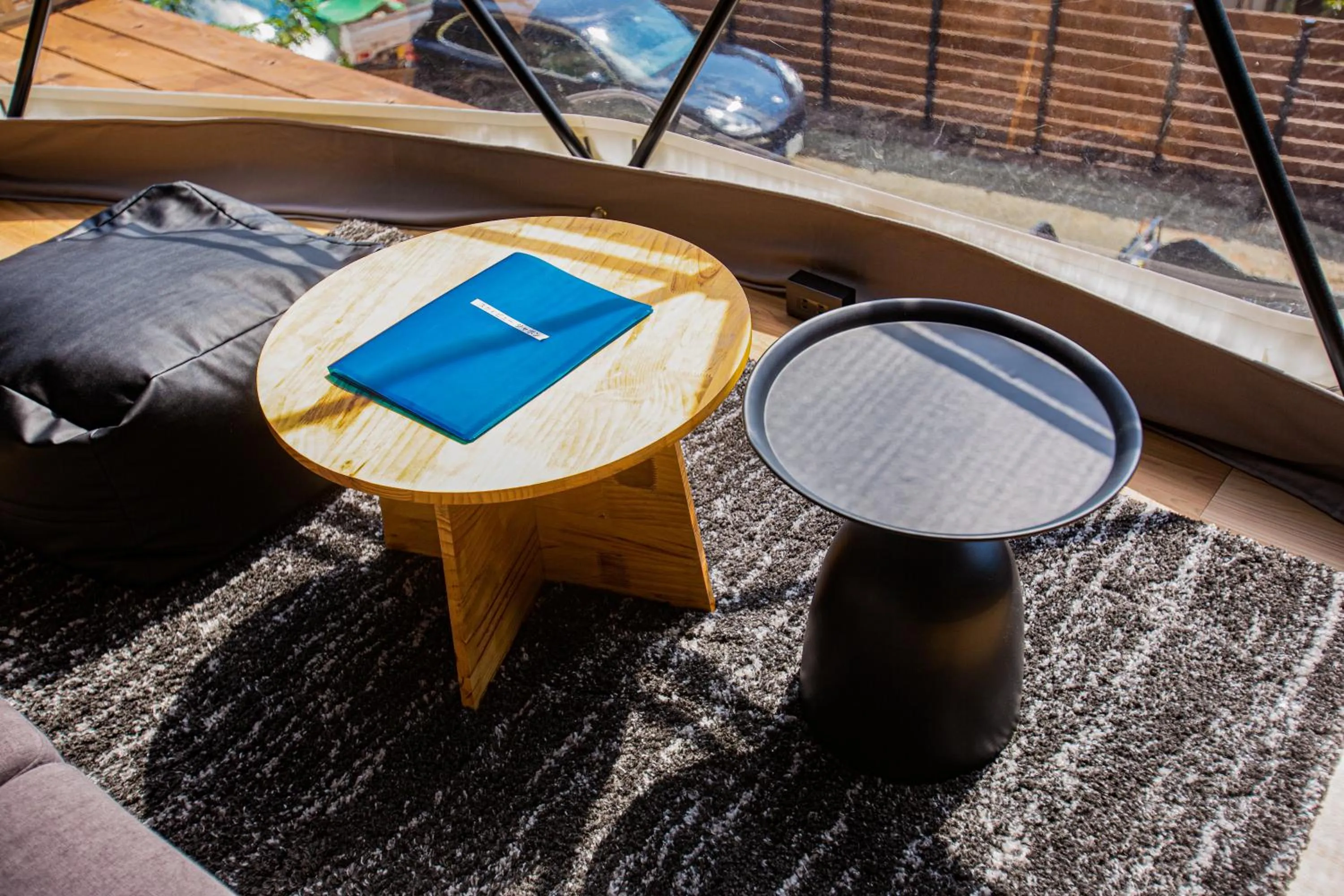 Living room in Mt.Fujiグランピングテラス　嶺乃華