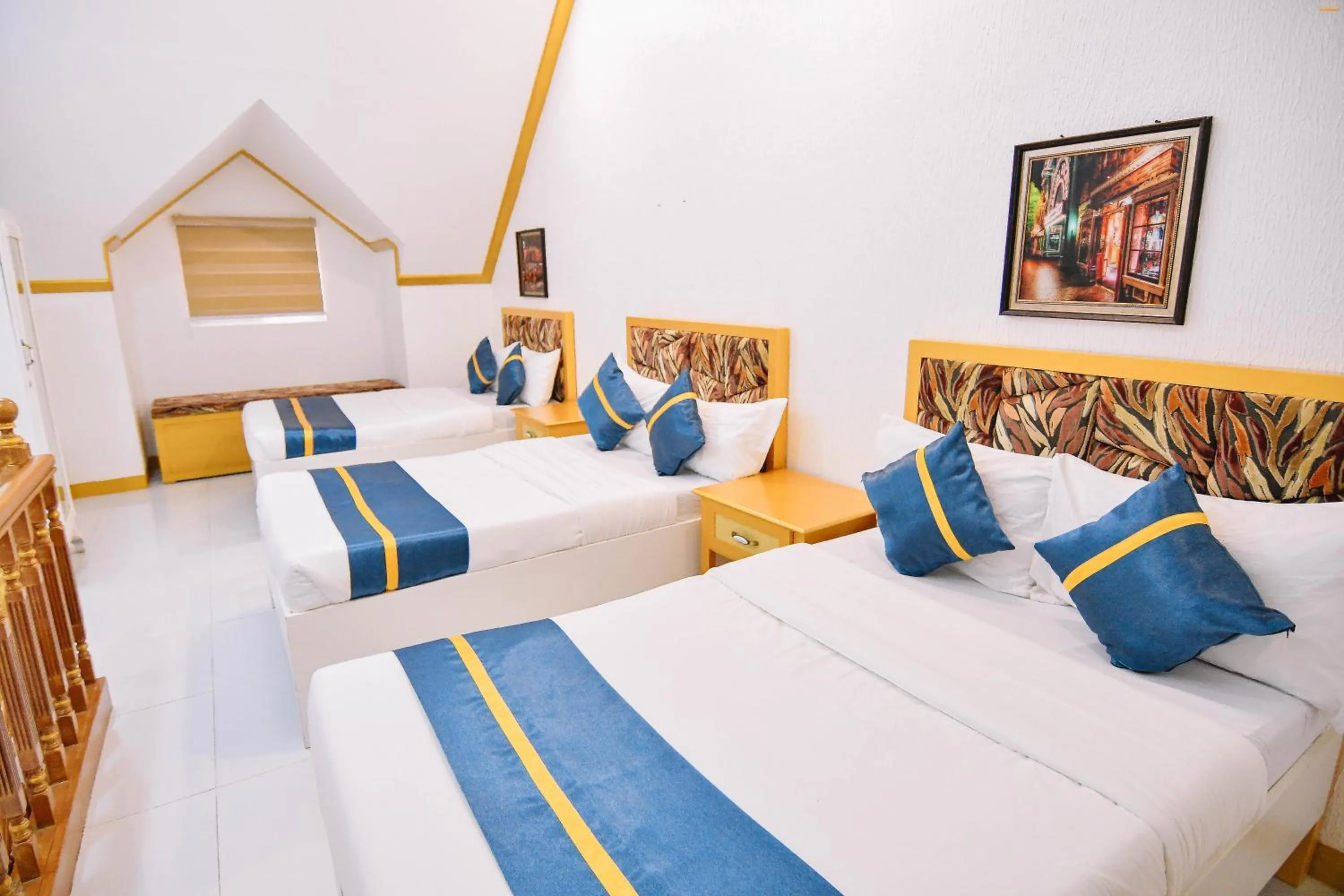 Bed in Villa Excellance Beach and Wave Pool Resort