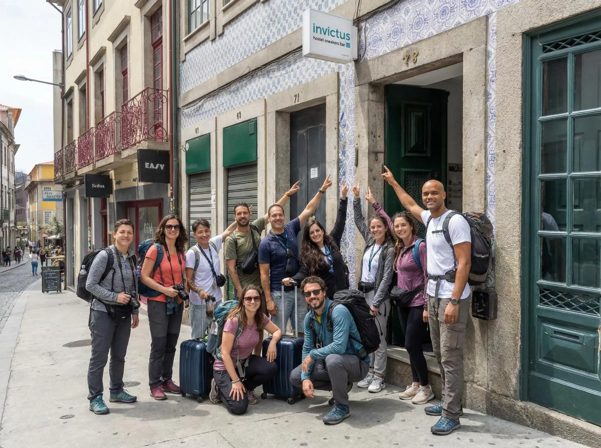 Property building in Invictus Hostel Property building in Invictus Hostel