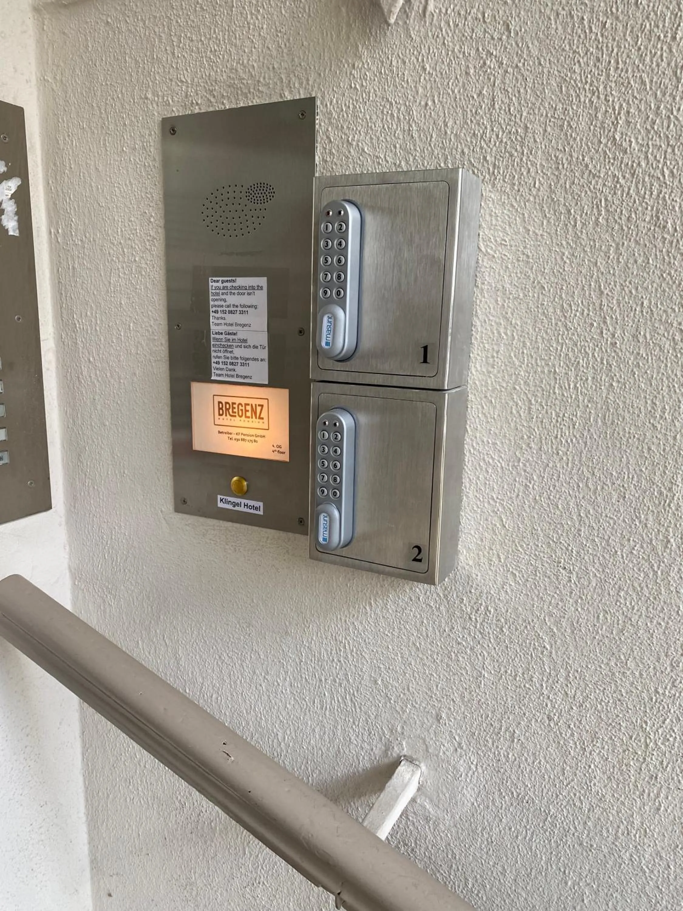 safe in Hotel Bregenz