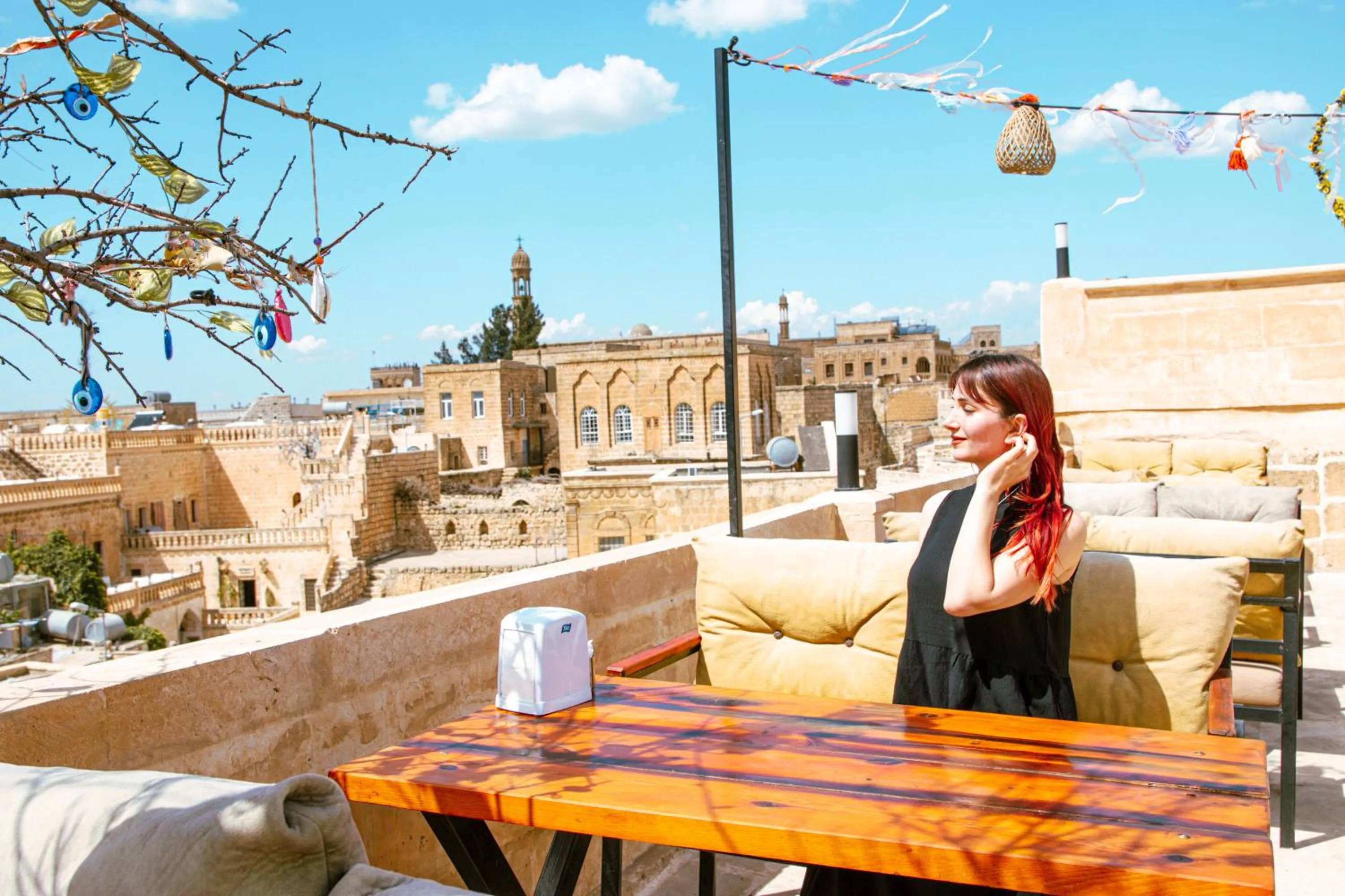 Balcony/Terrace in Mons Masius Hotel Teras