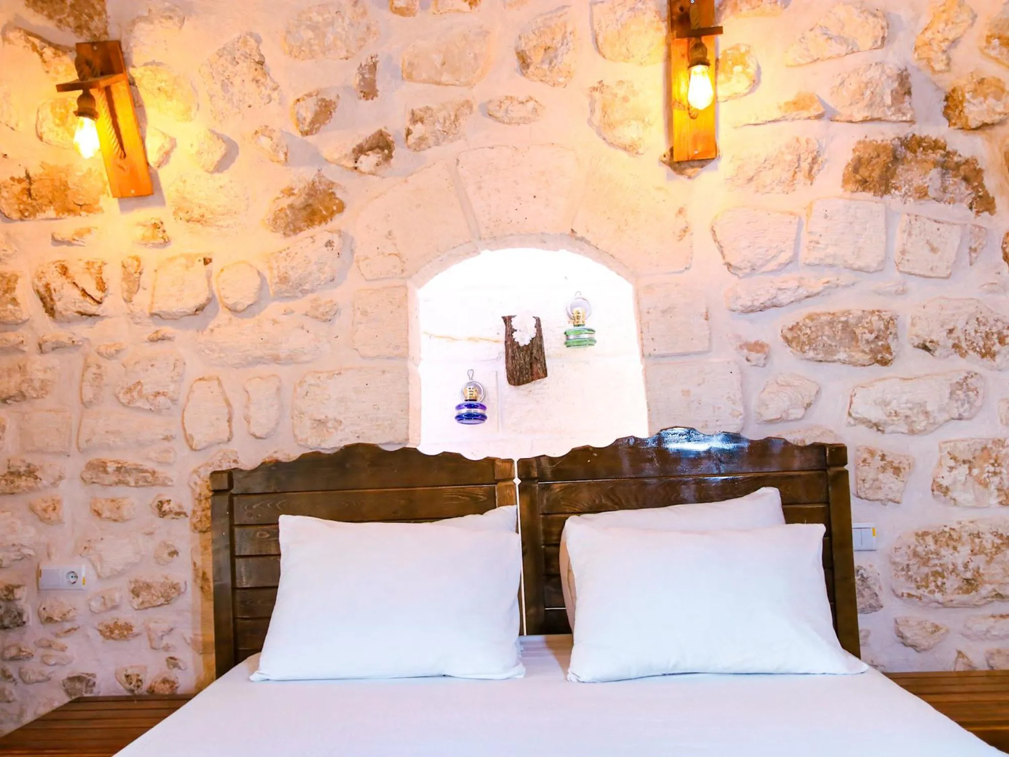 Bed in Mons Masius Hotel Teras