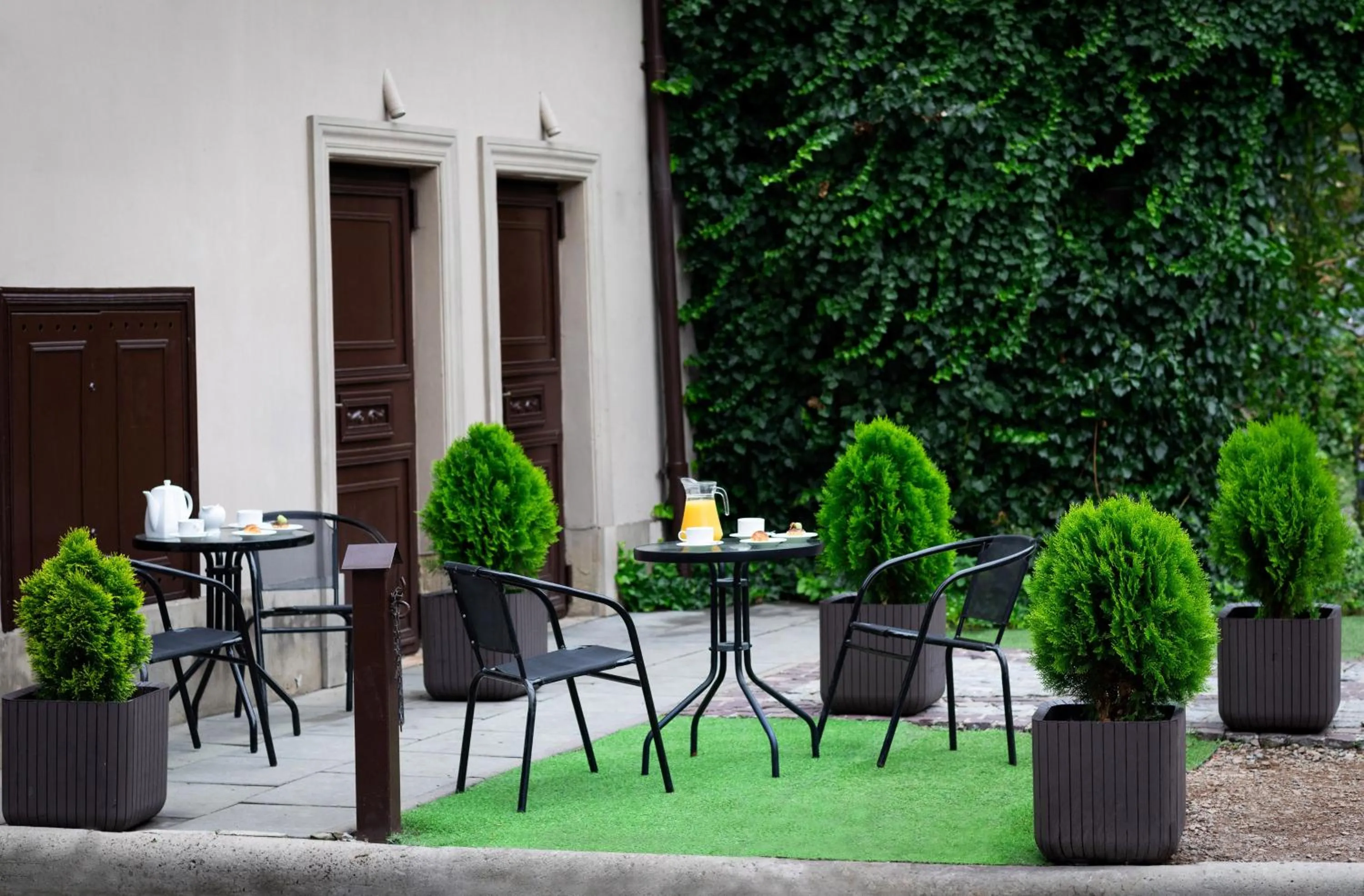 Patio in David Boutique Hotel