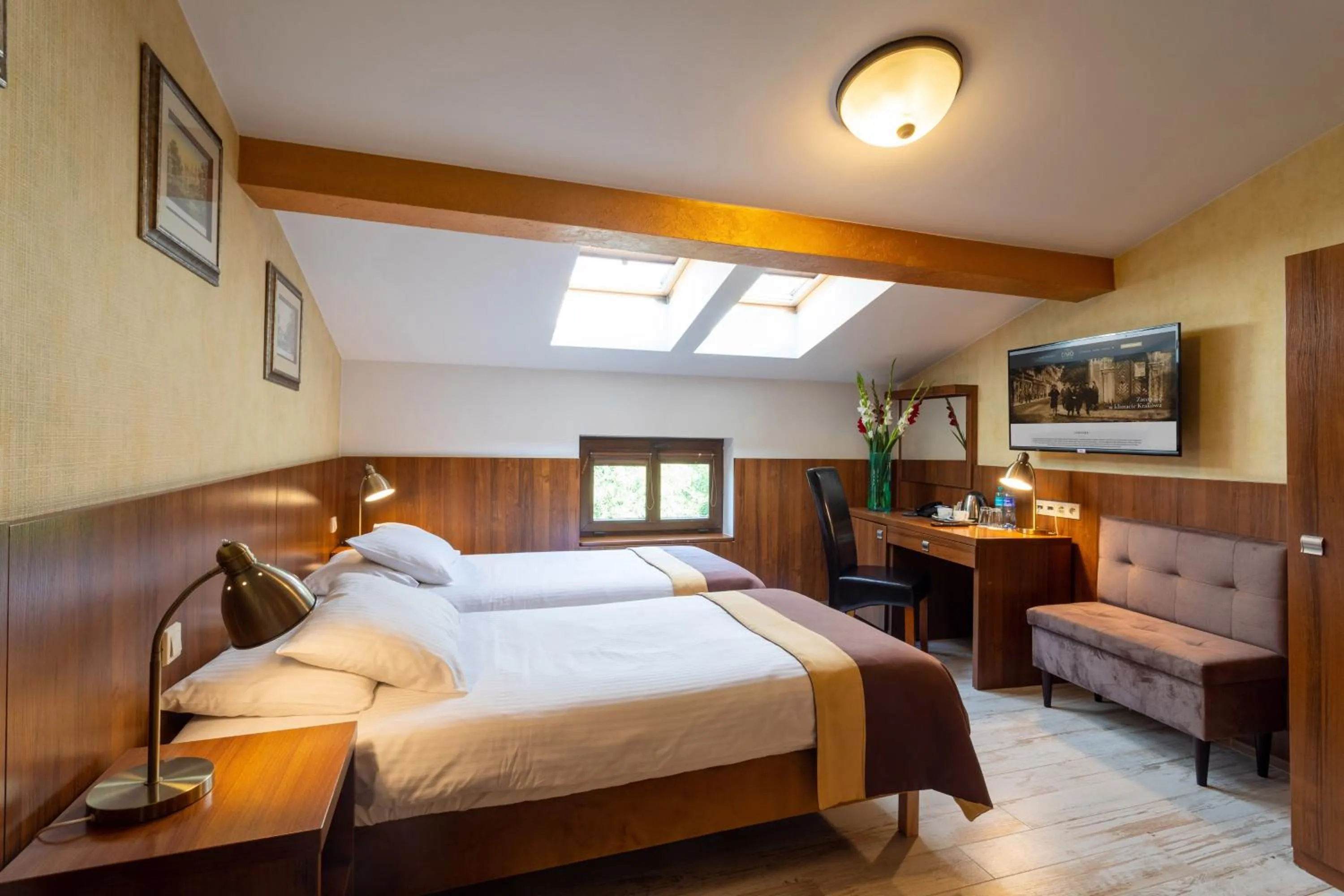 Bed in David Boutique Hotel