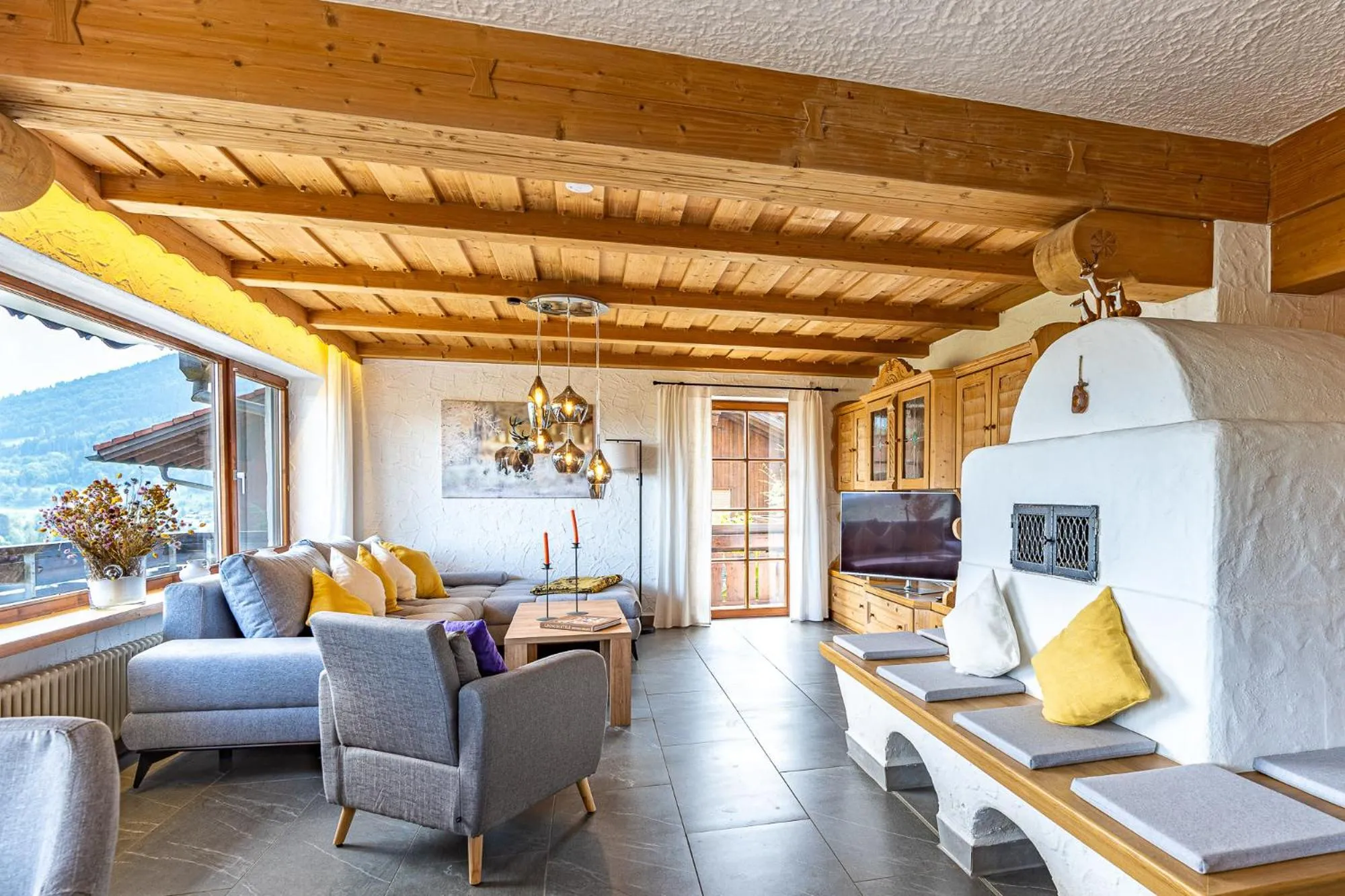 Living room in Chalet Alpenpanorama