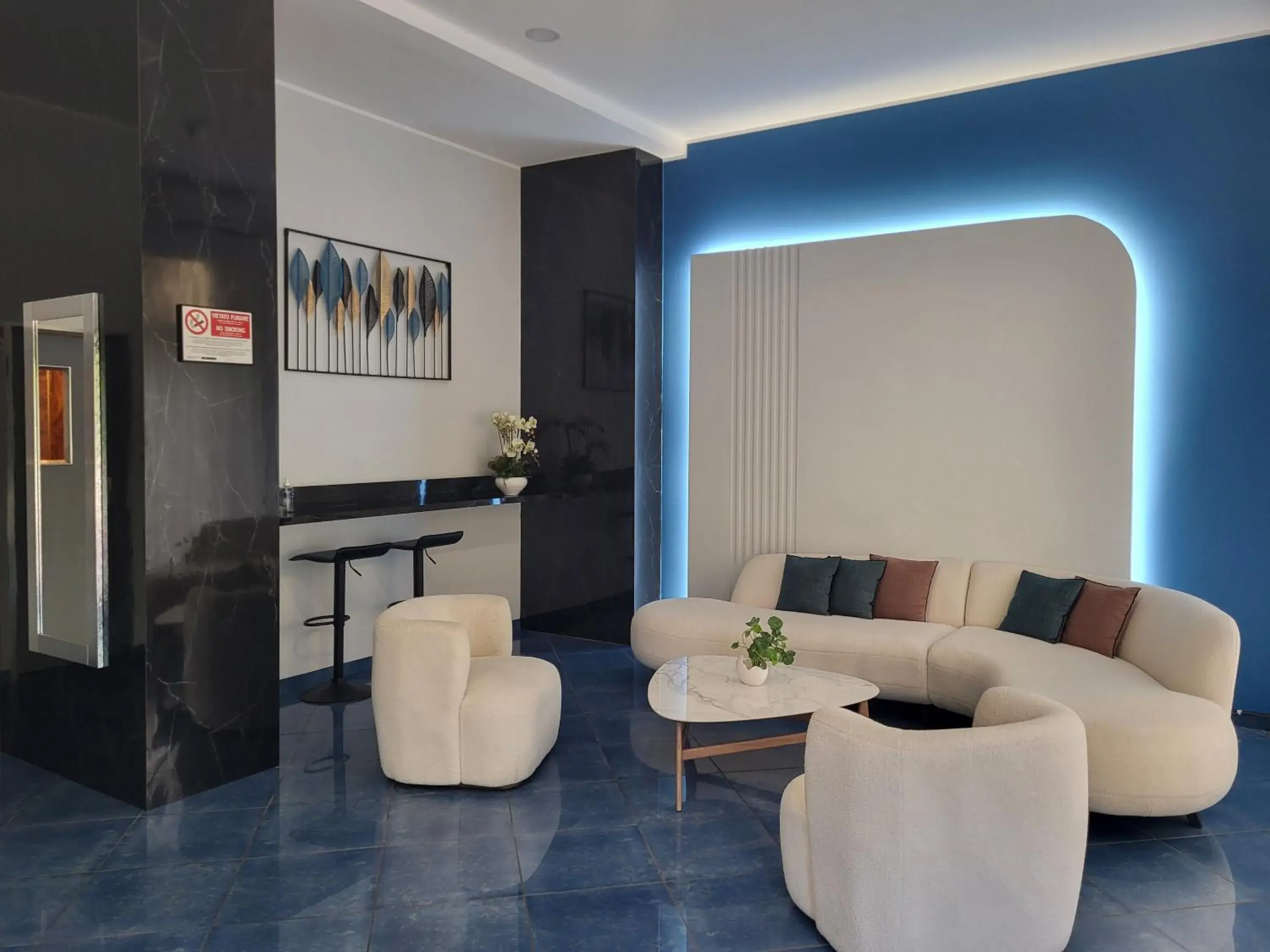 Lobby or reception in Hotel Dei Fiori Lobby or reception in Hotel Dei Fiori