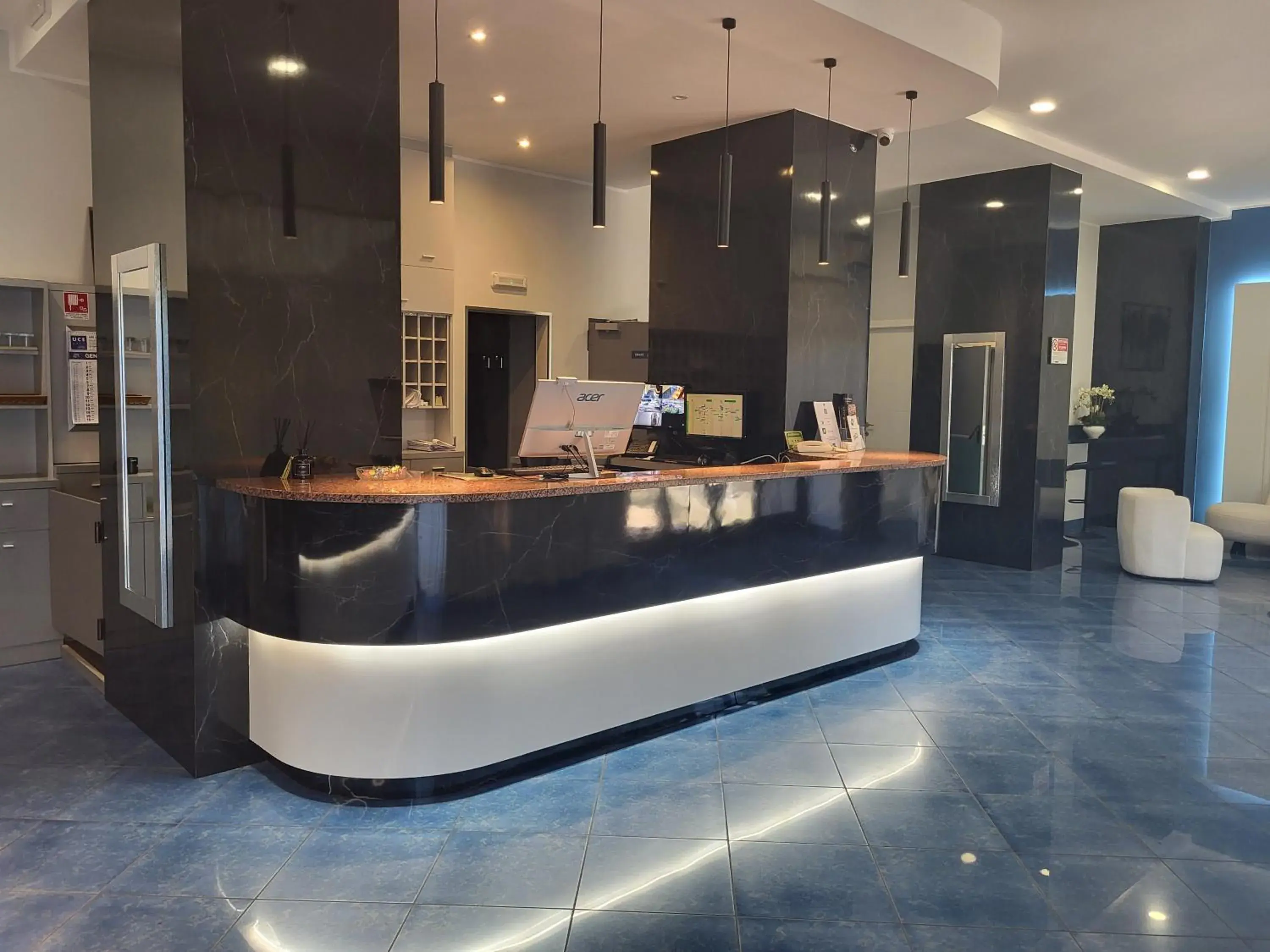 Lobby or reception in Hotel Dei Fiori Lobby or reception in Hotel Dei Fiori