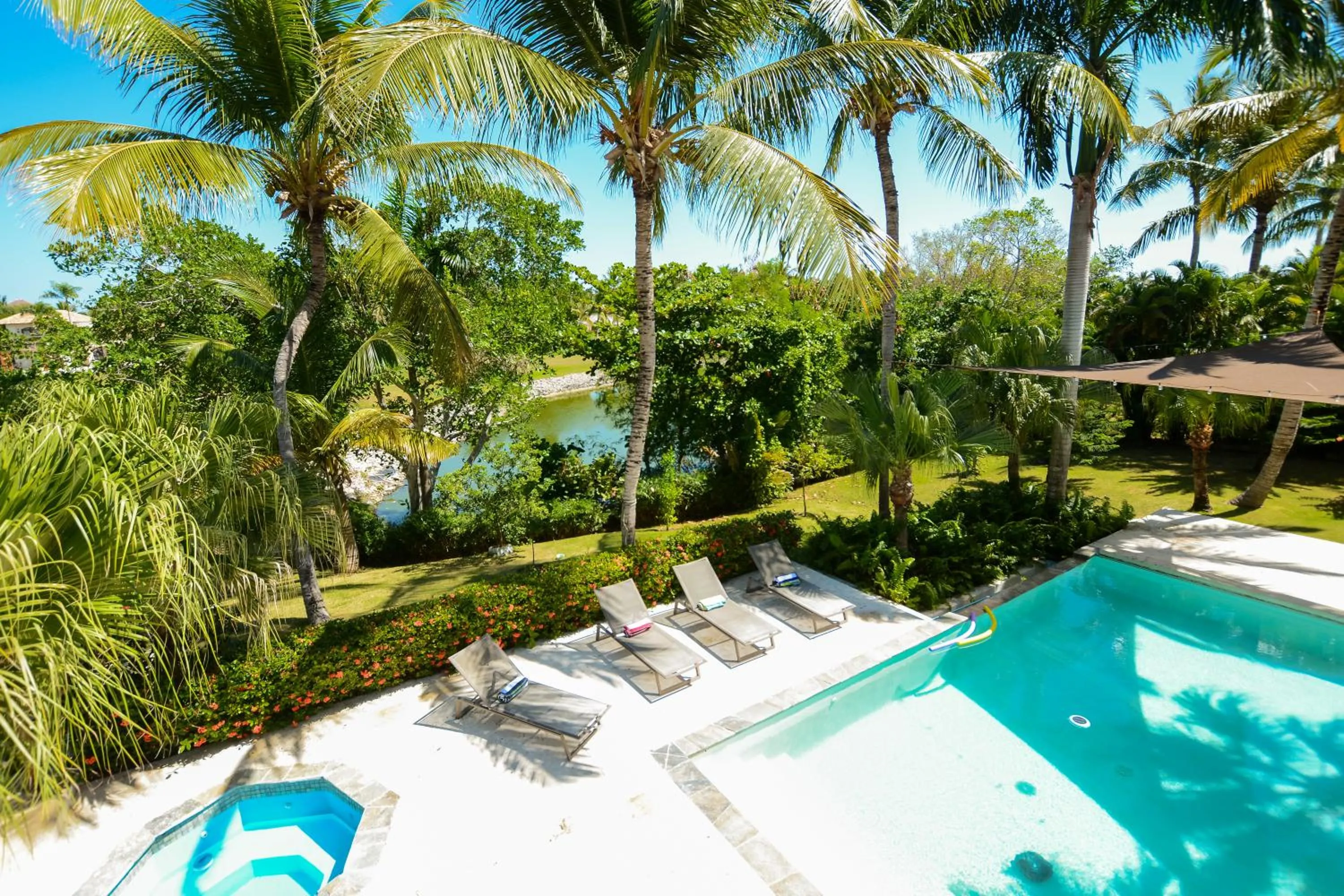Garden in Private Pool Villa in PuntaCana Resort & Club