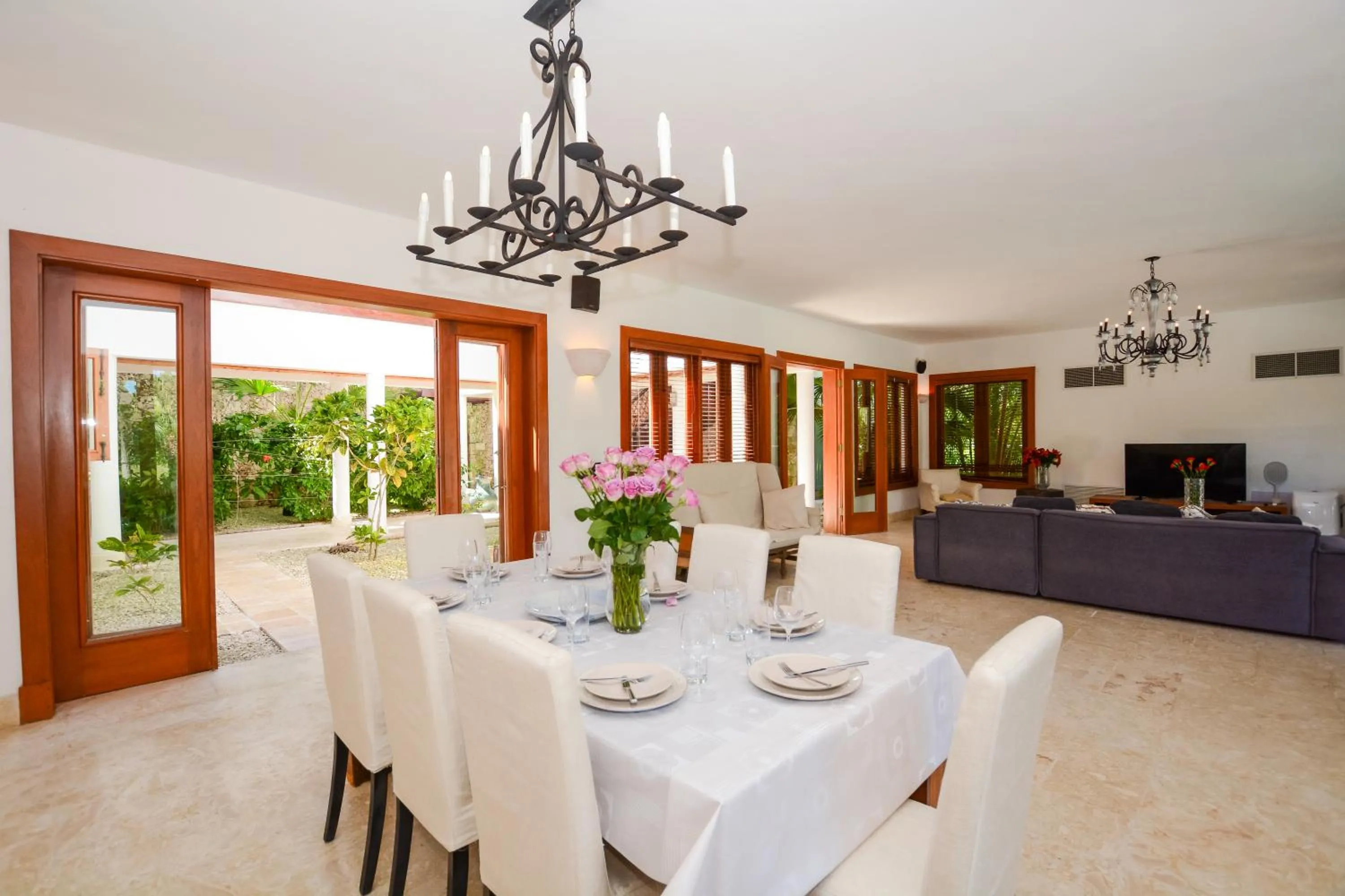 TV and multimedia in Private Pool Villa in PuntaCana Resort & Club