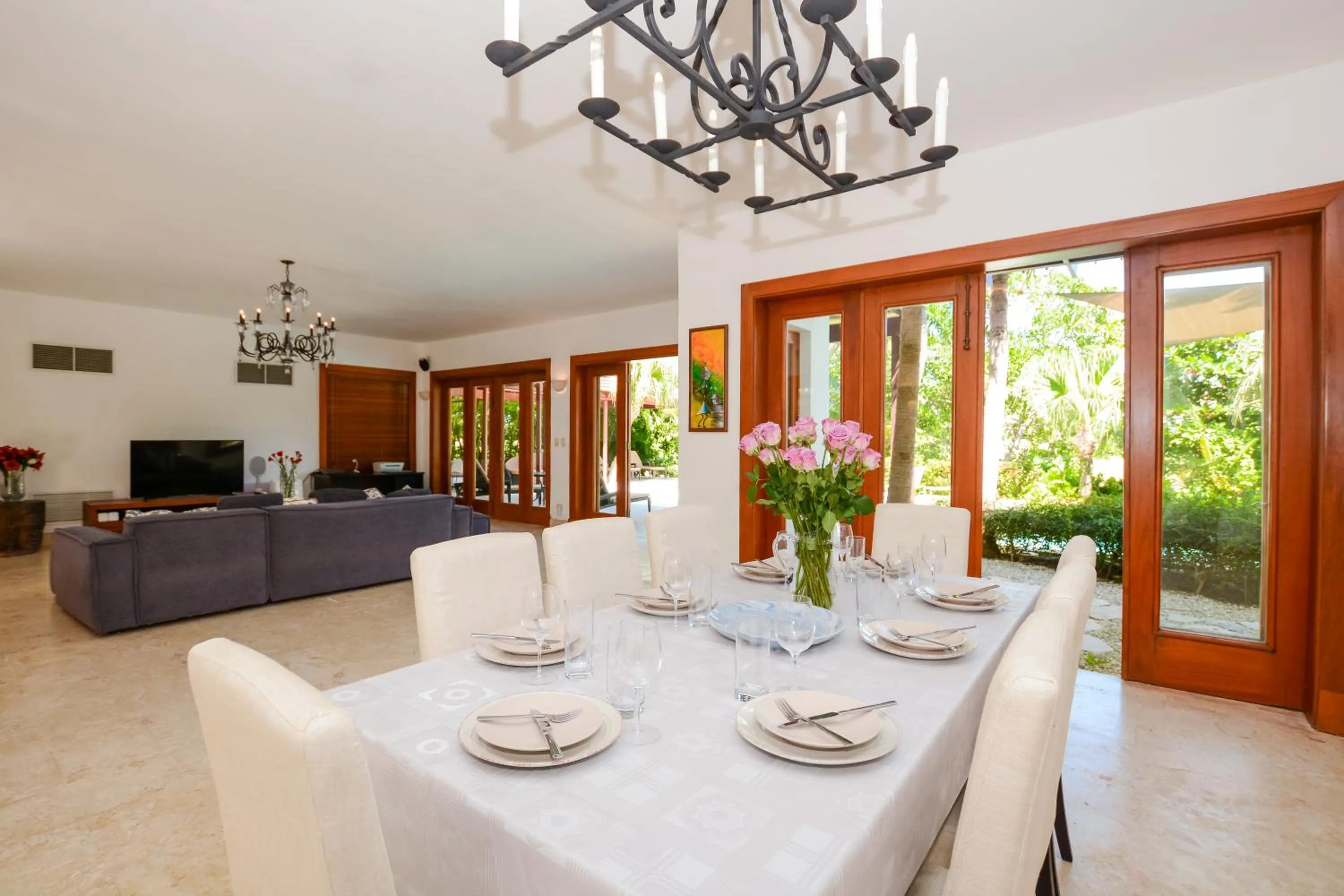 TV and multimedia in Private Pool Villa in PuntaCana Resort & Club