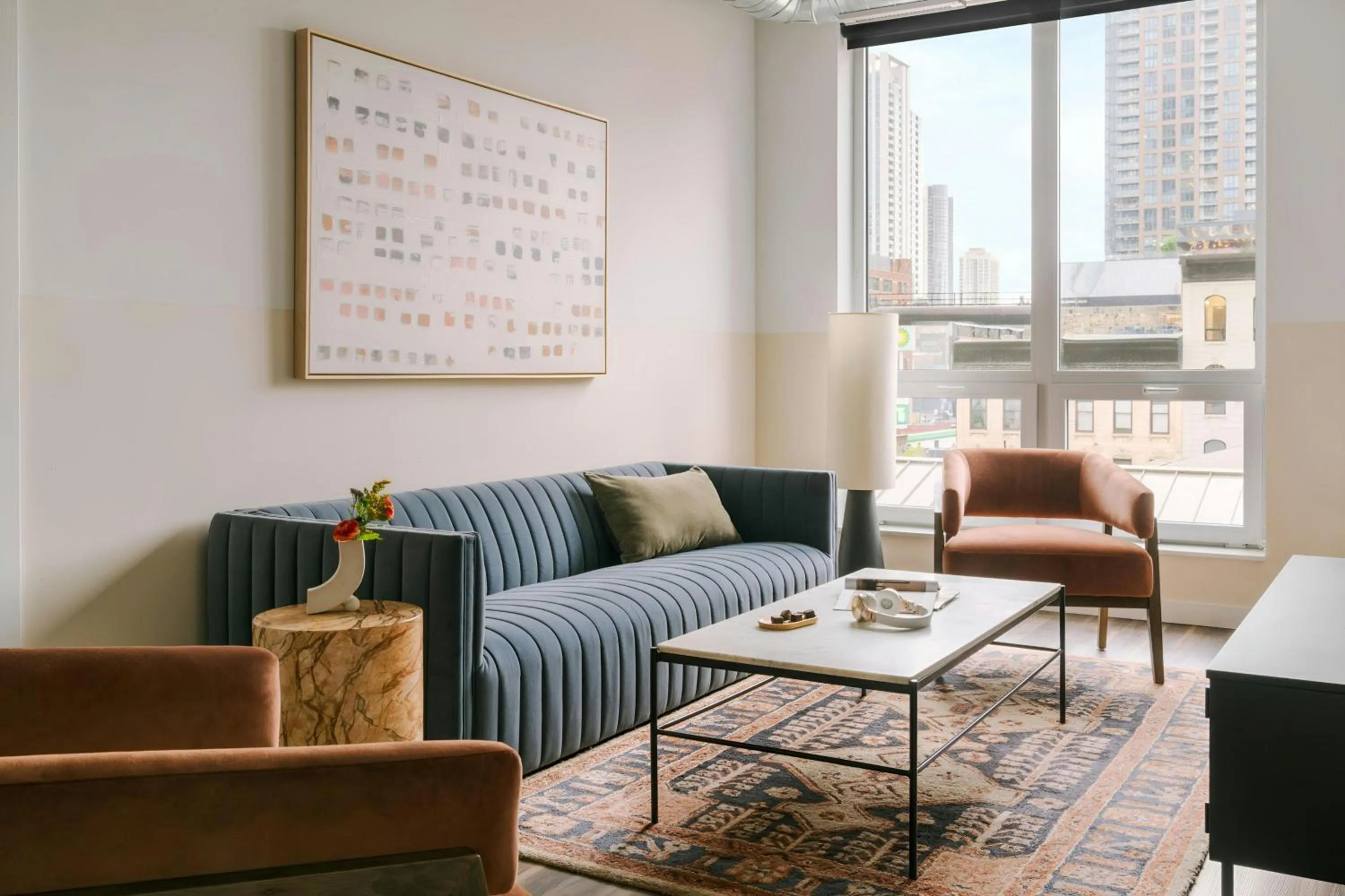 Living room in Sonder by Marriott Bonvoy The Opal Apartments River North