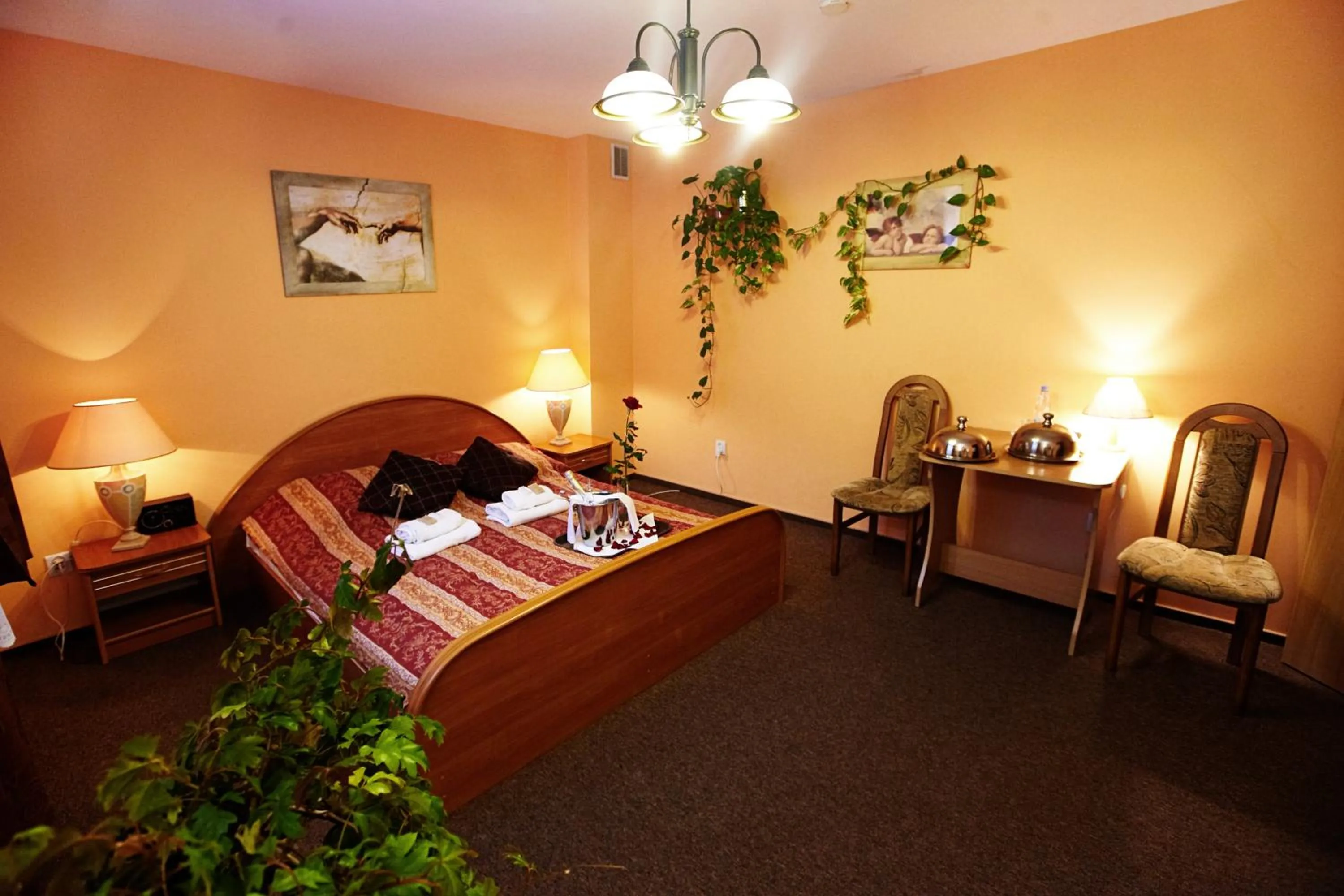 Bed in Hotel Dukat