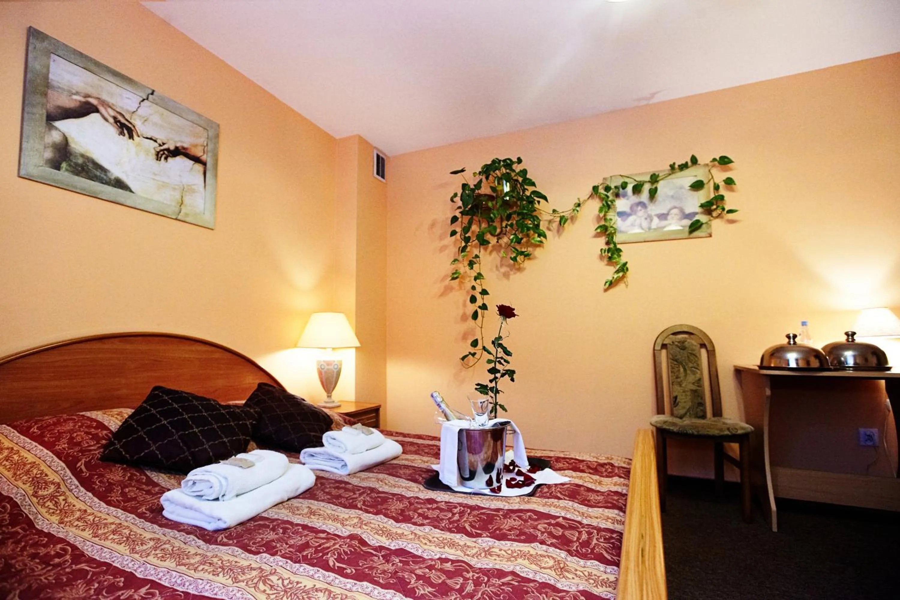 Bed in Hotel Dukat