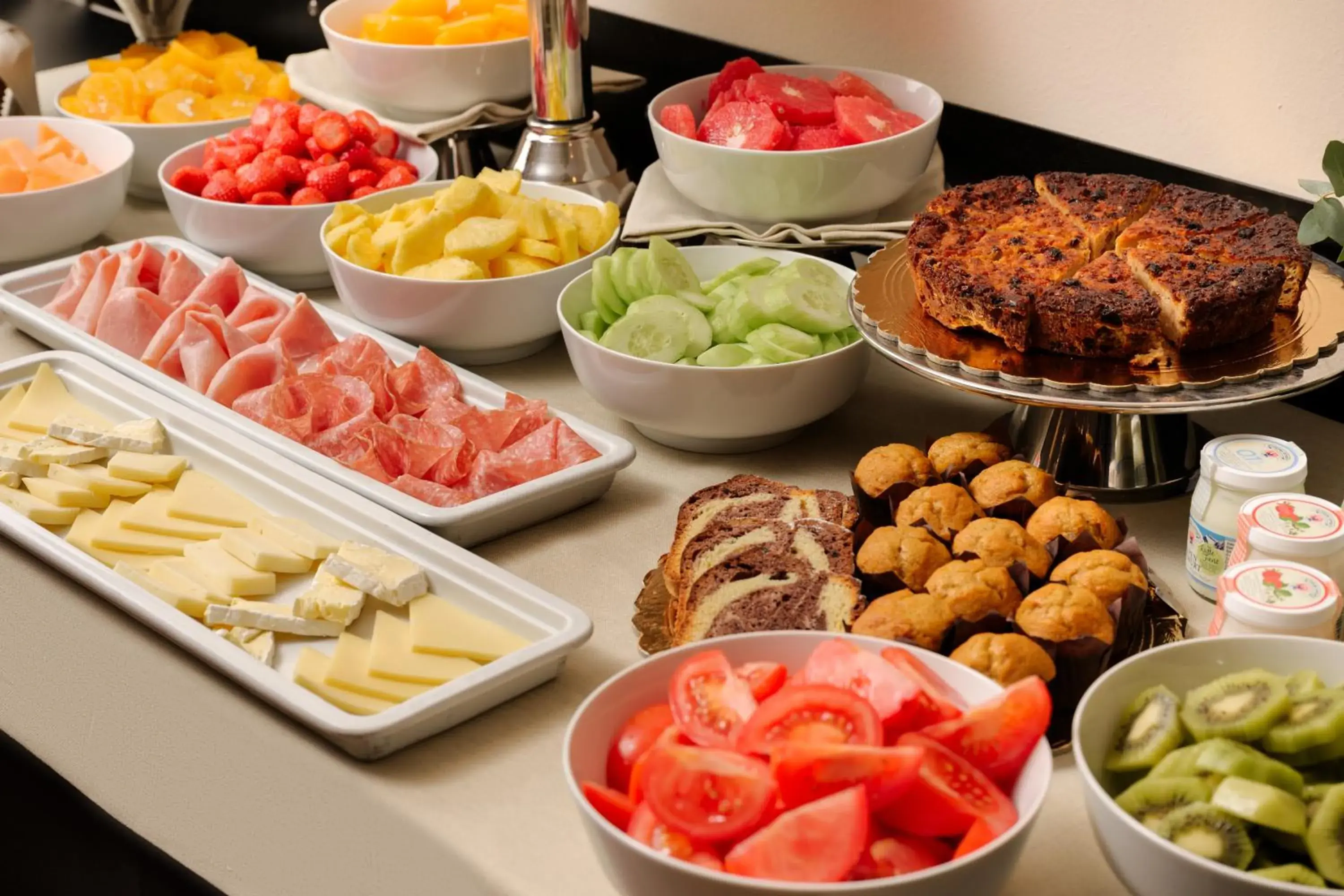 Continental breakfast in Hotel Barchetta Excelsior Continental breakfast in Hotel Barchetta Excelsior