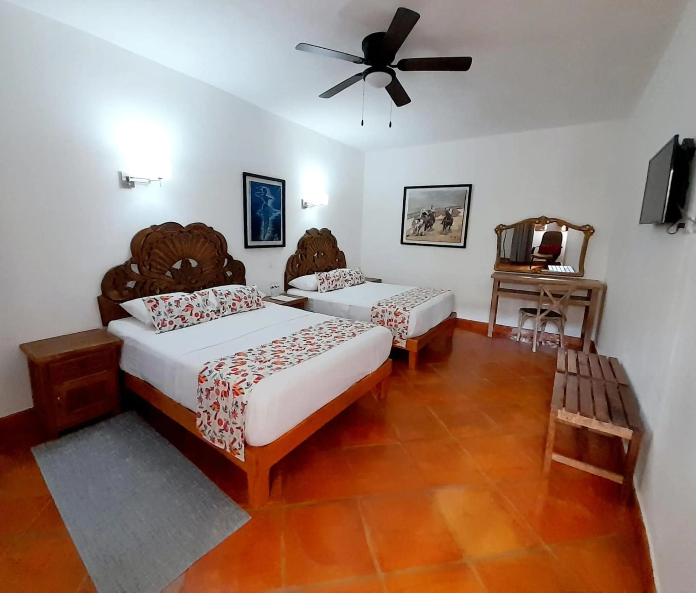 Bed in Hotel La Lejona