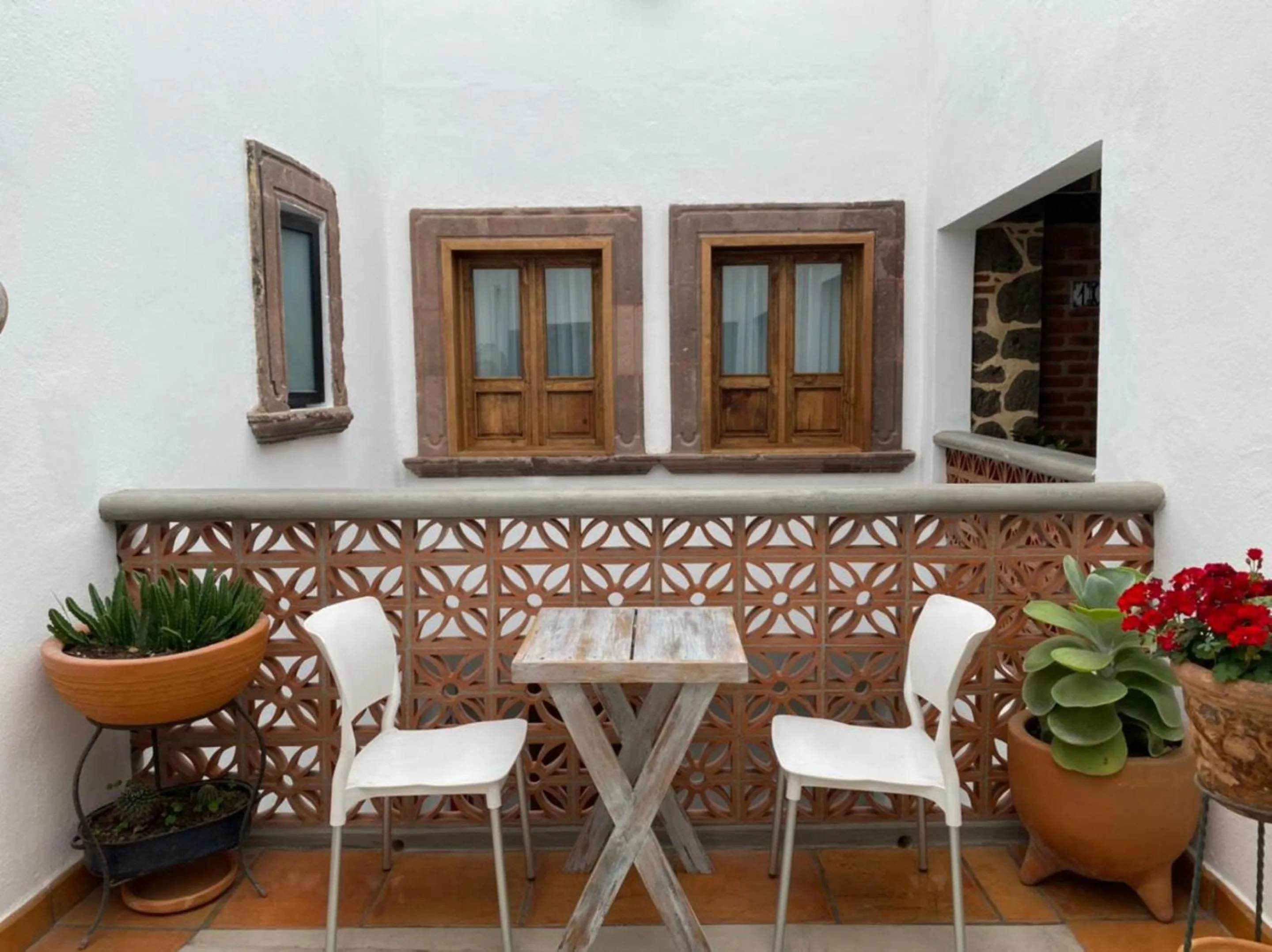 Patio in Hotel La Lejona
