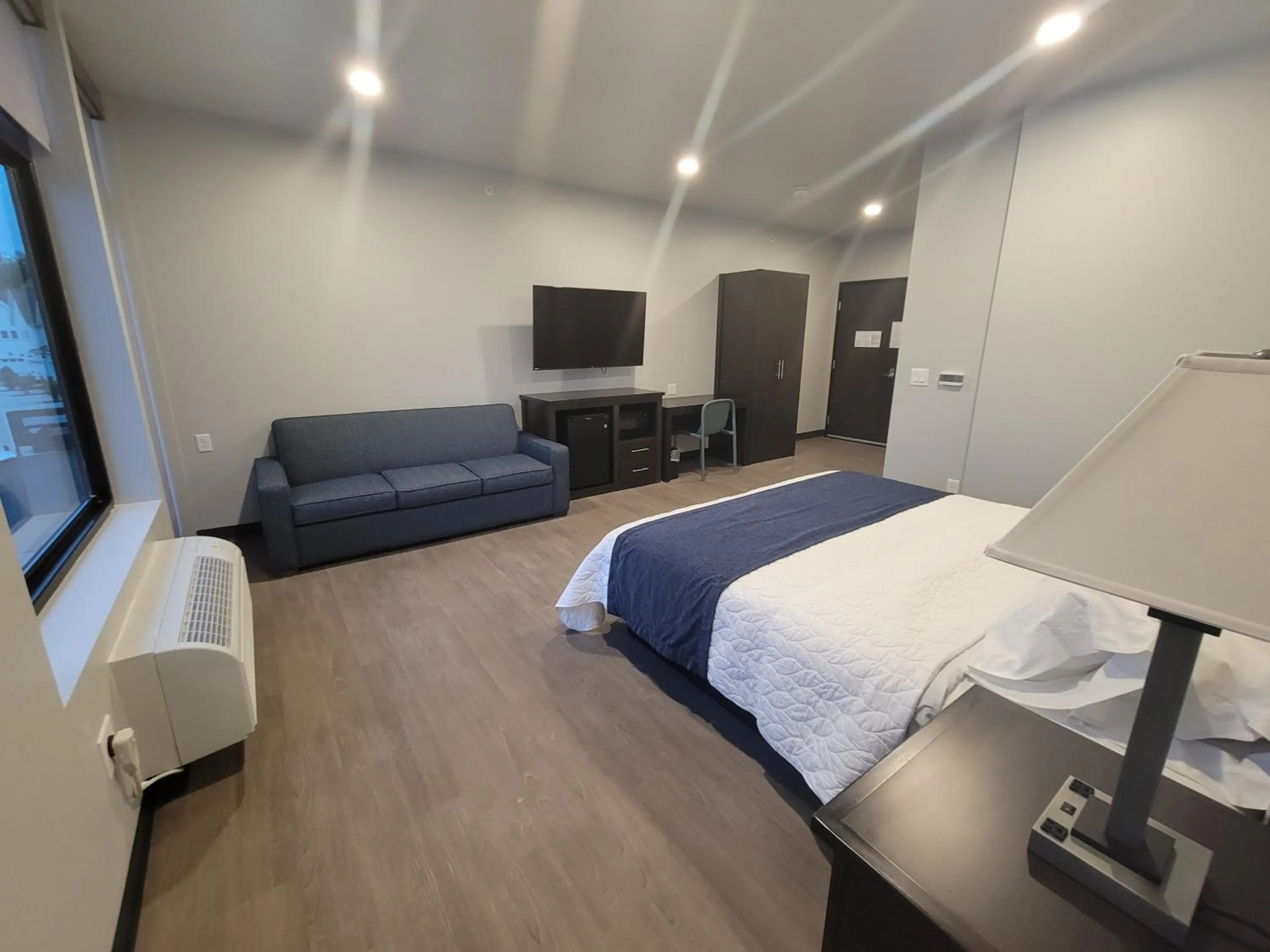 Bed in Watershed Hotel