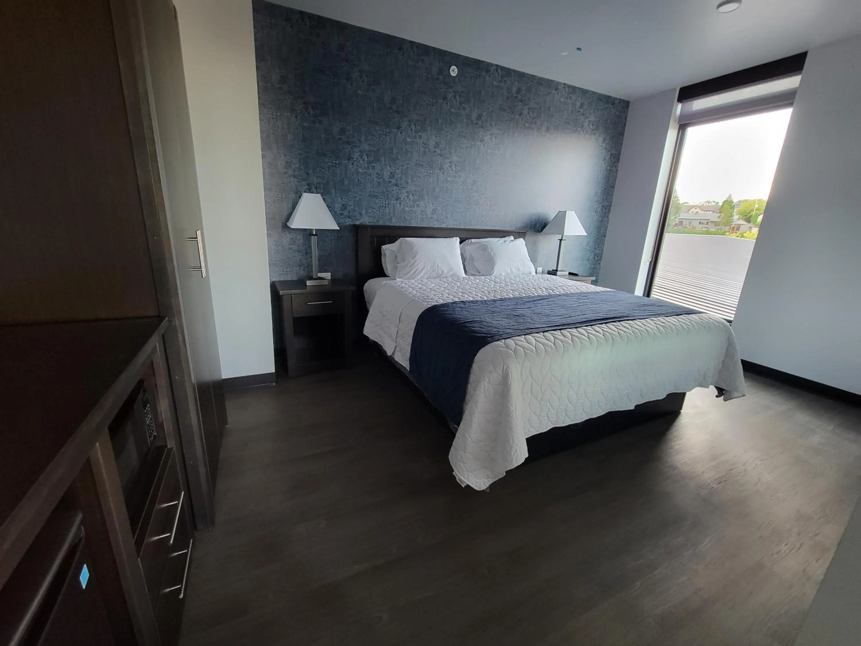 Bed in Watershed Hotel