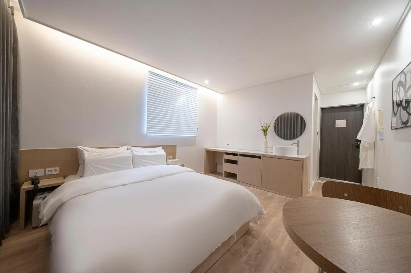 Bed in Anook Hotel Daejeon Yuseong 2nd