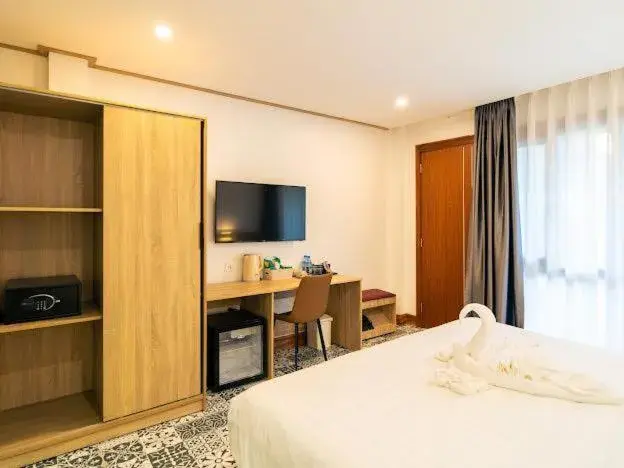 Bed in New Champa Boutique Hotel Bed in New Champa Boutique Hotel