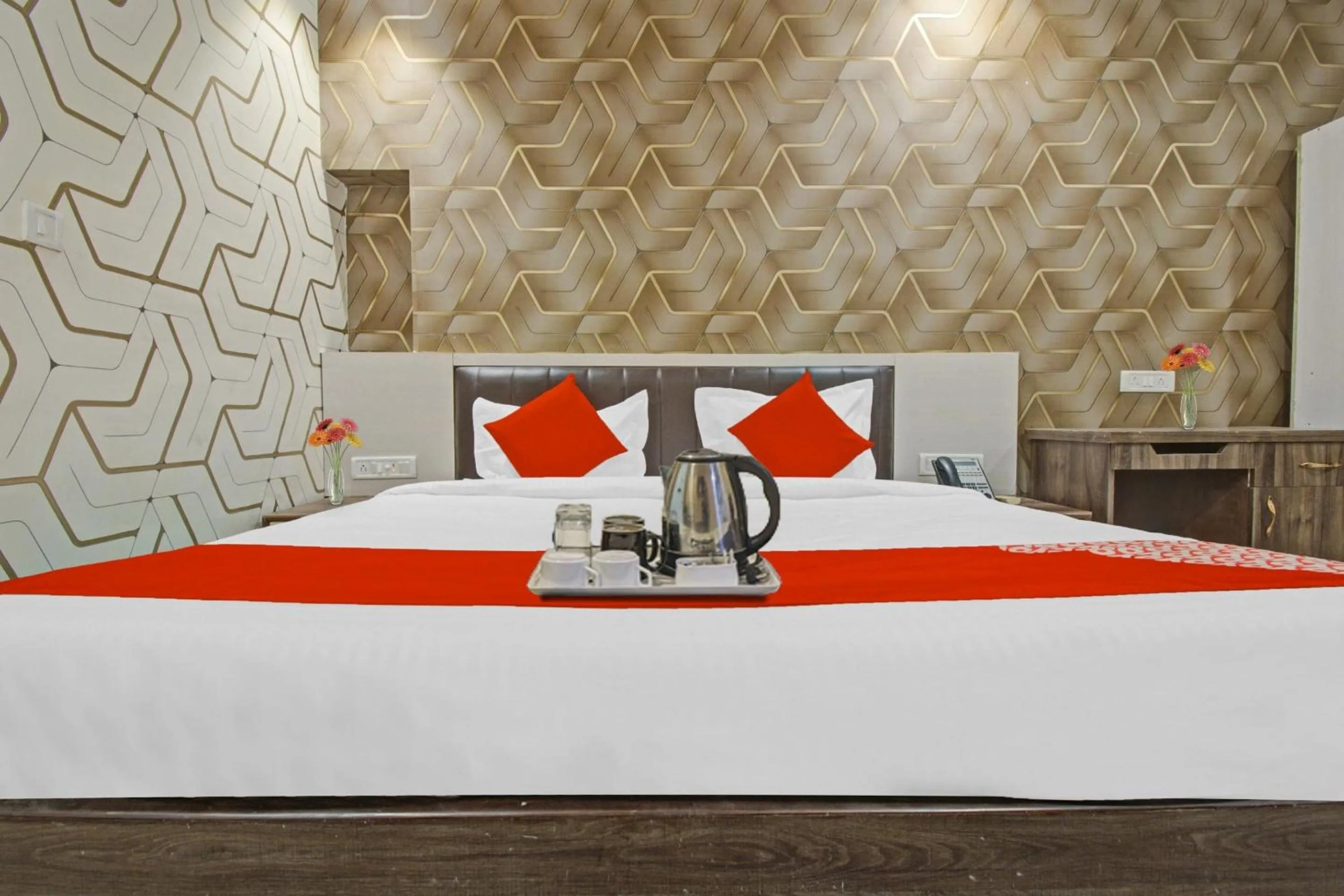 Bedroom, Bed in Hotel O Shree Mangalkamna