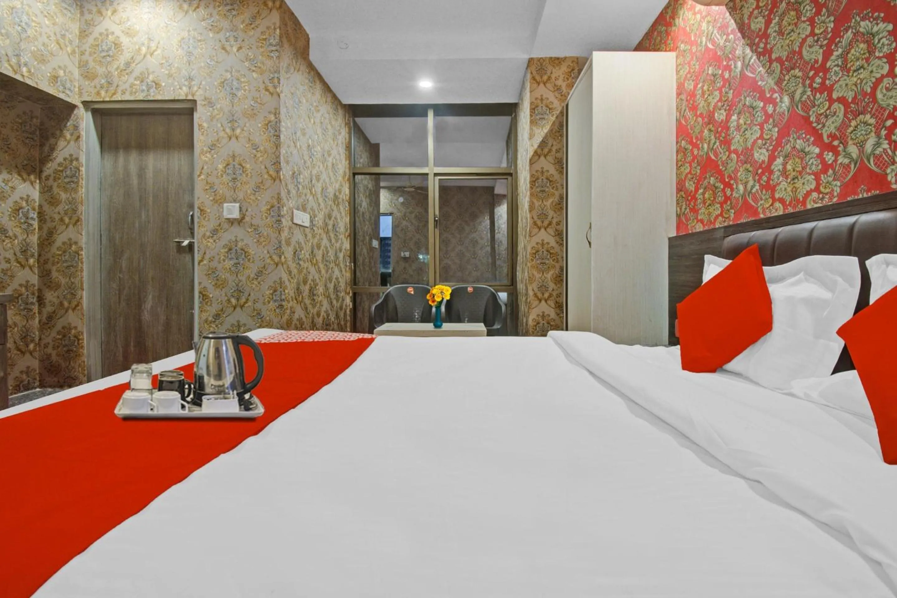 Bedroom, Bed in Hotel O Shree Mangalkamna