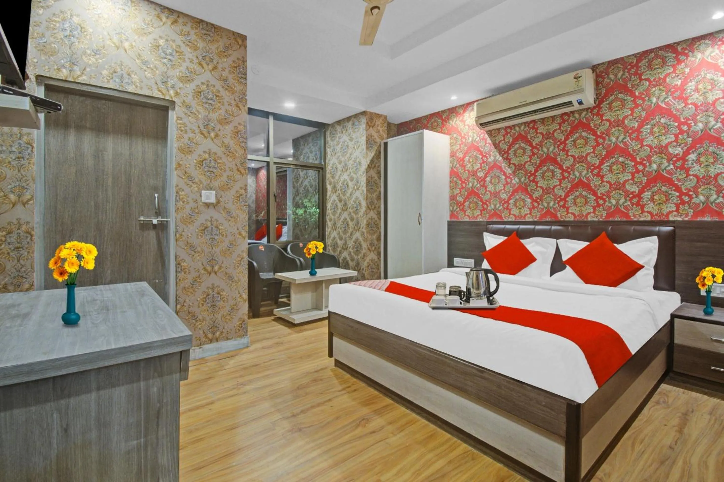 Bedroom, Bed in Hotel O Shree Mangalkamna