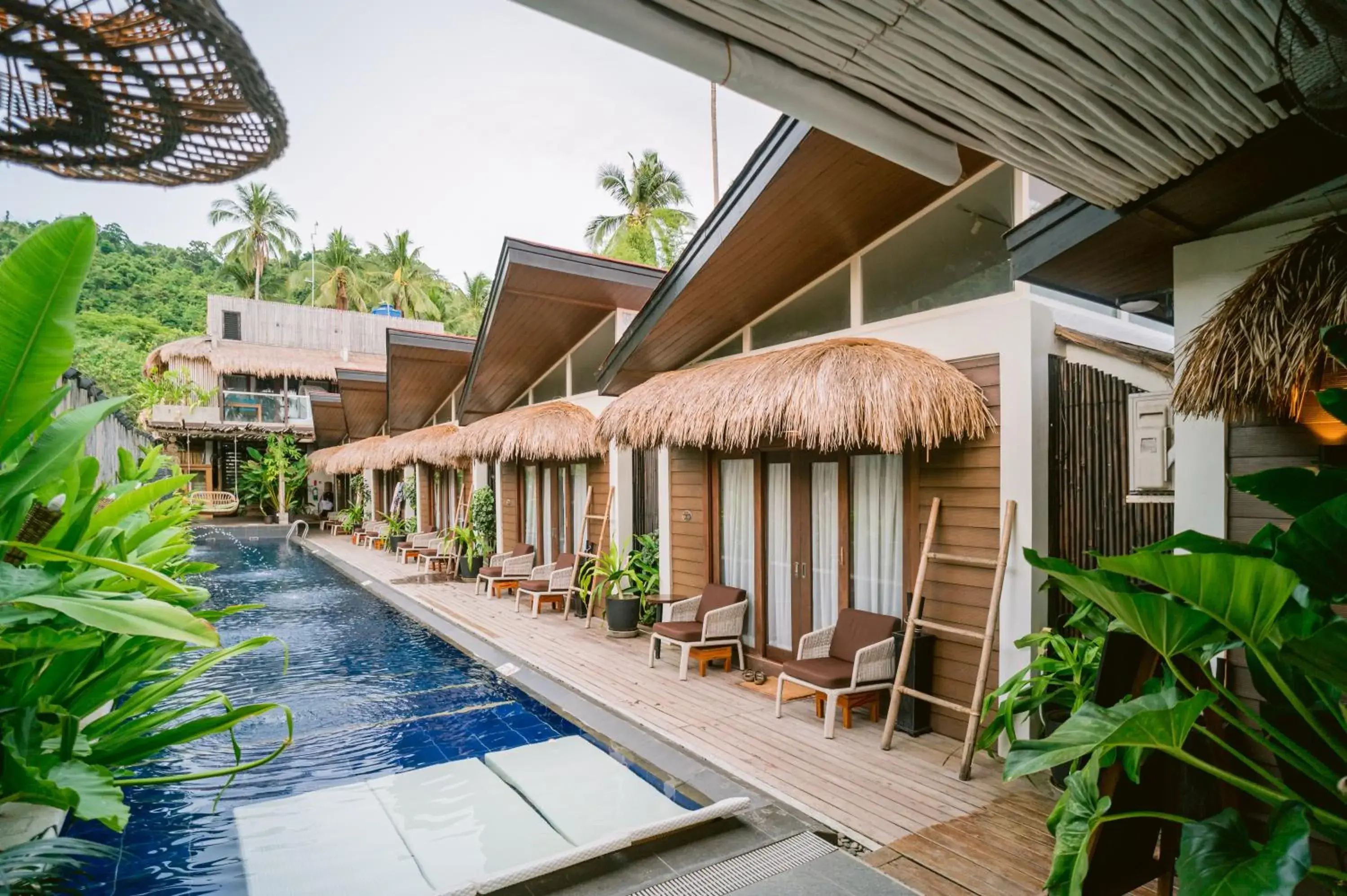 Swimming pool in Banig Beach Resort El Nido Swimming pool in Banig Beach Resort El Nido