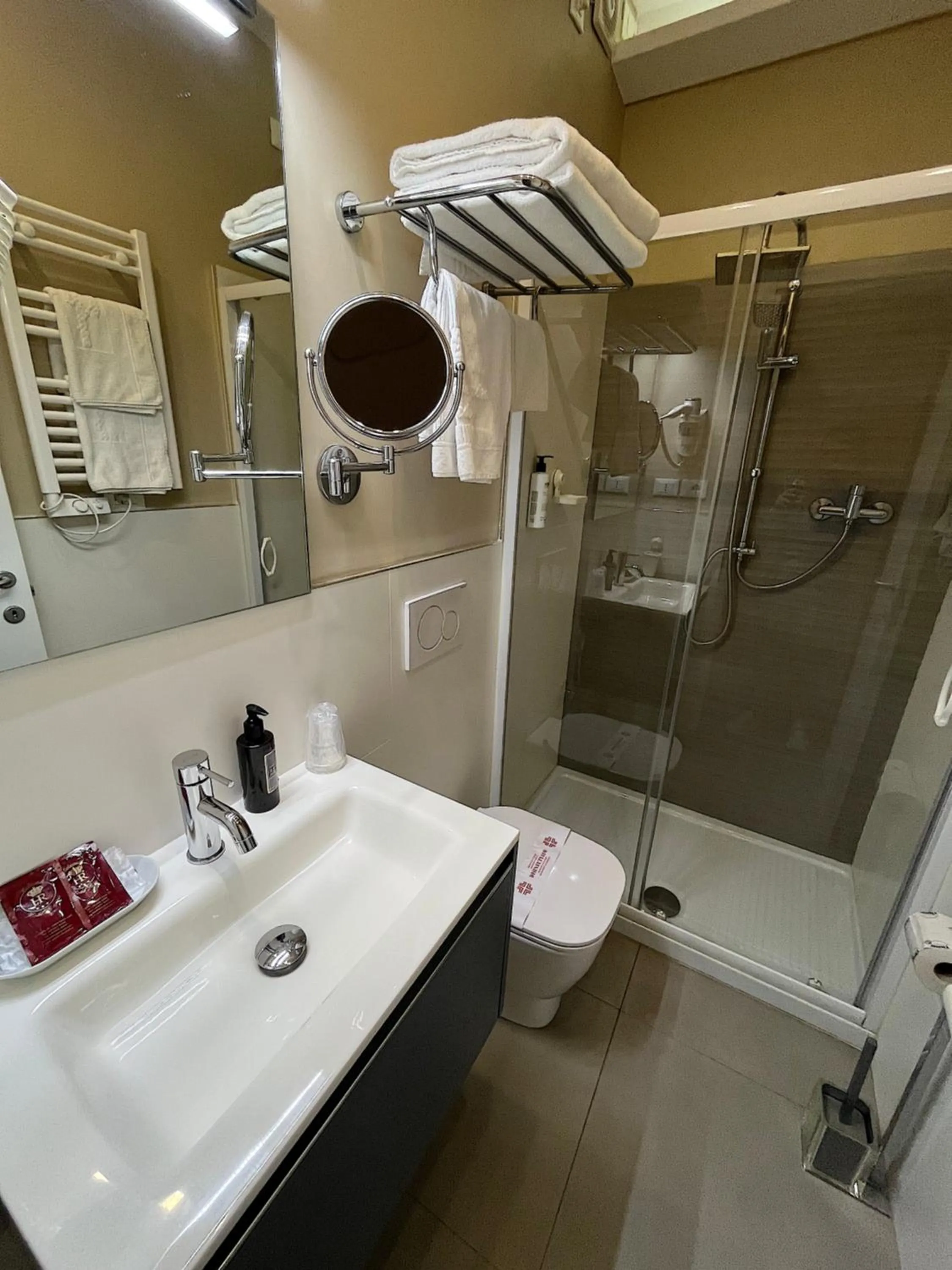 Shower in Hotel Regina