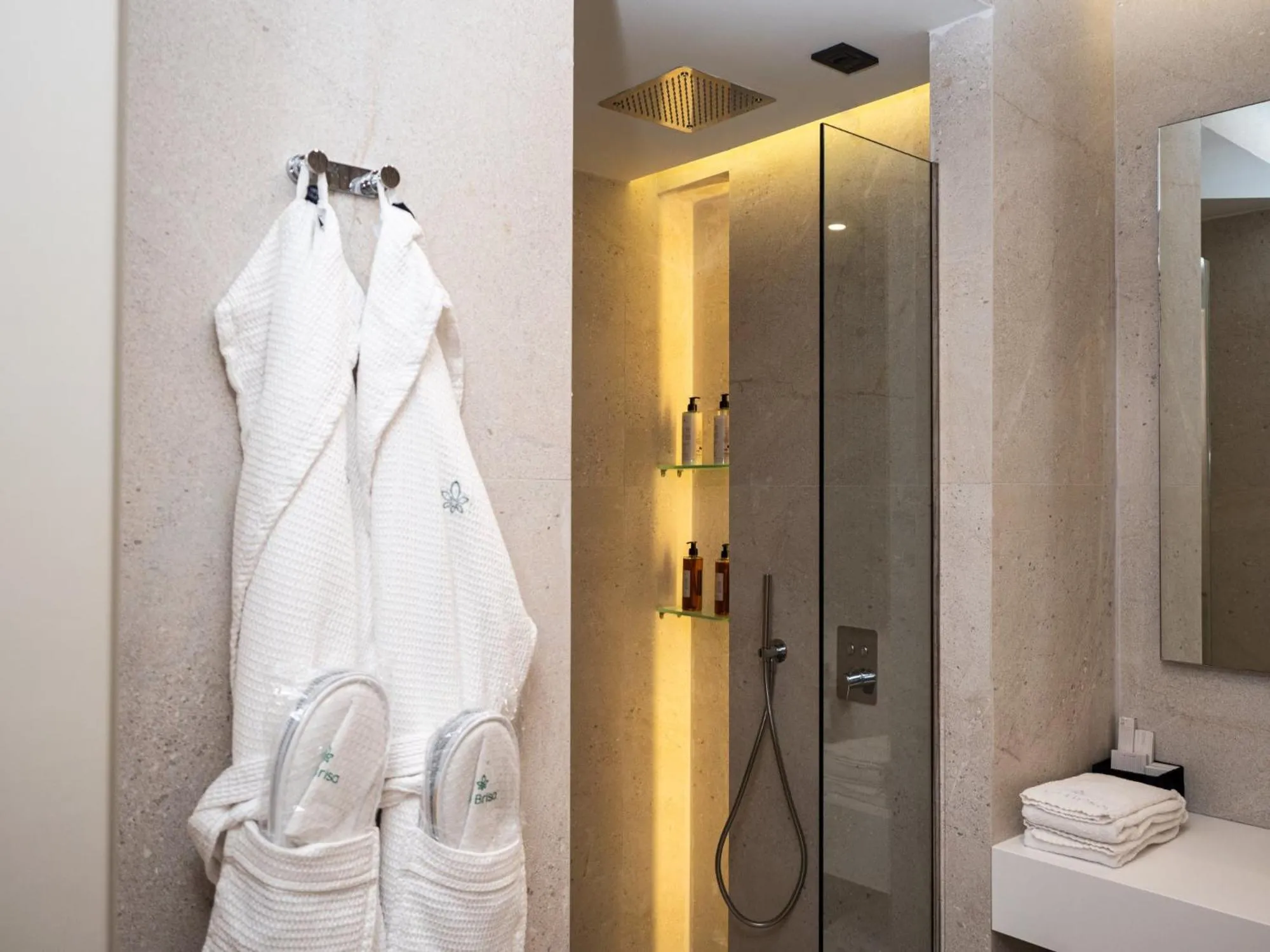 Shower in La Brisa Boutique Hotel