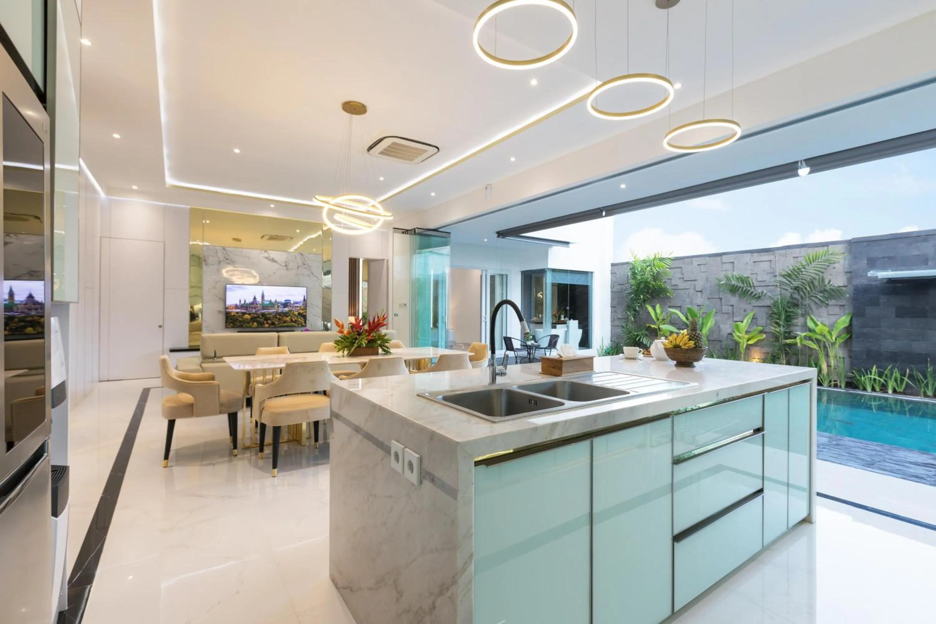 Kitchen or kitchenette in Villa Louis Seminyak by Nagisa Bali