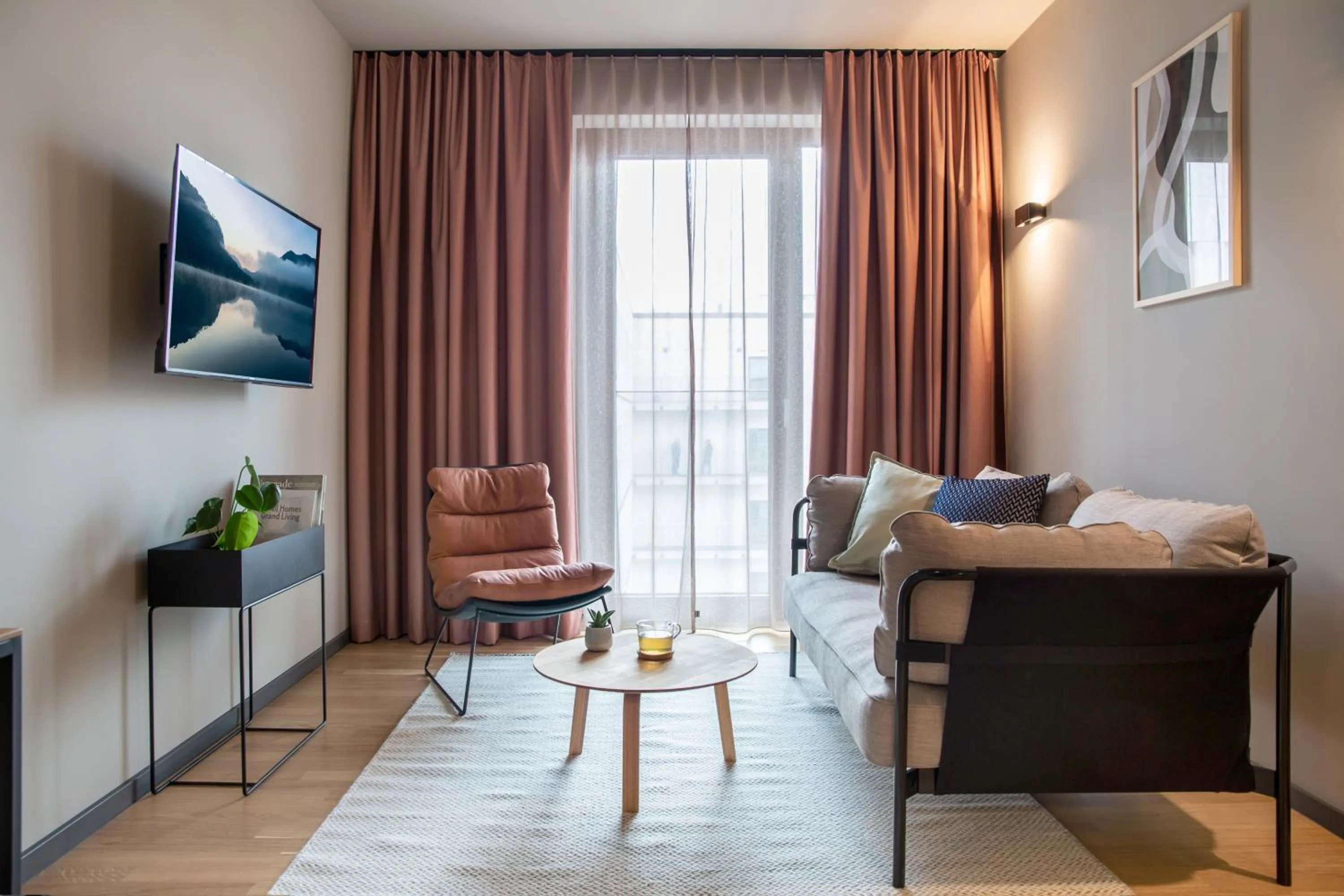 Photo of the whole room, Bed in ipartment Berlin Airport