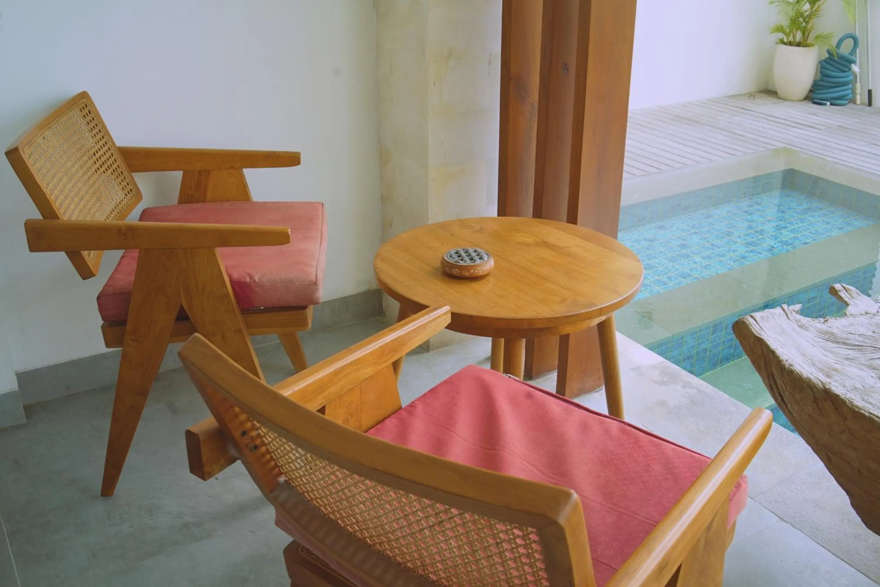 Seating area in The Kd Suites & Coffee Shop