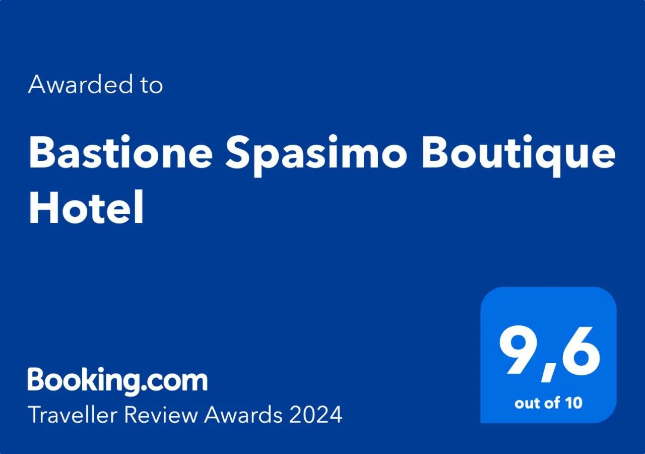 Certificate/Award in Bastione Spasimo Boutique Hotel