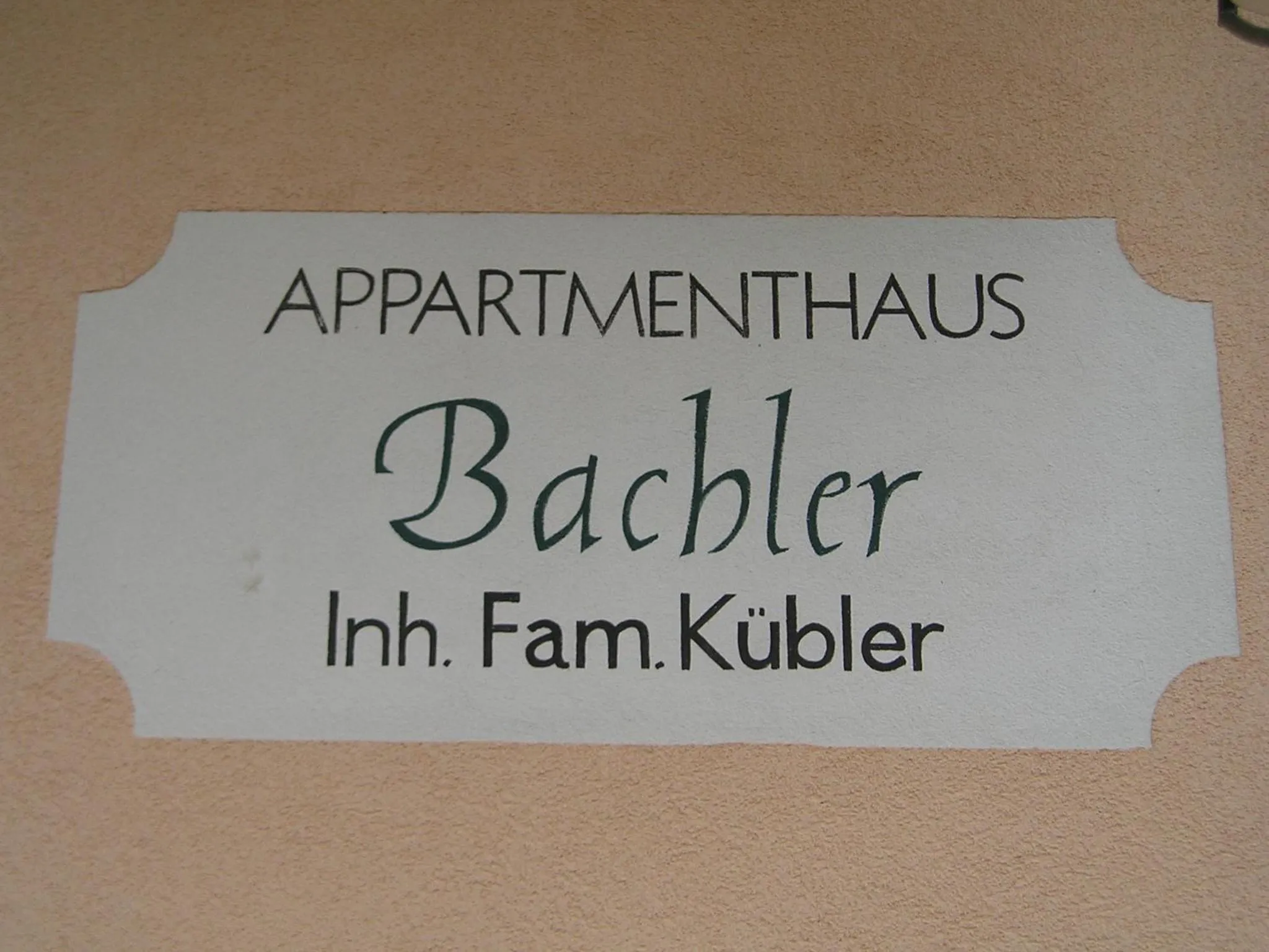 Appartmenthaus Bachler