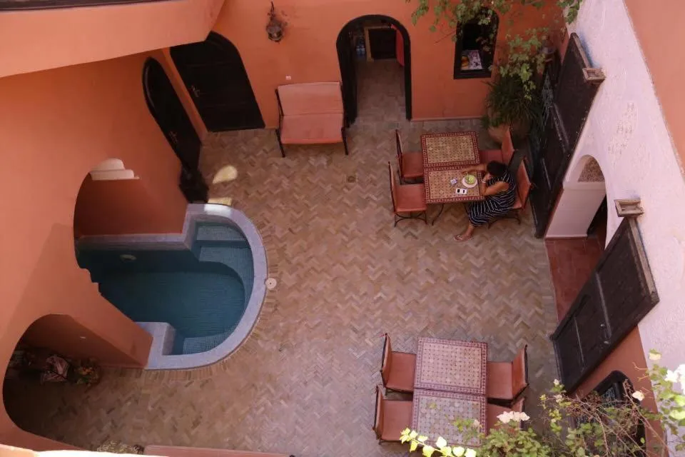 Inner courtyard view in Riad La Perle de Marrakech