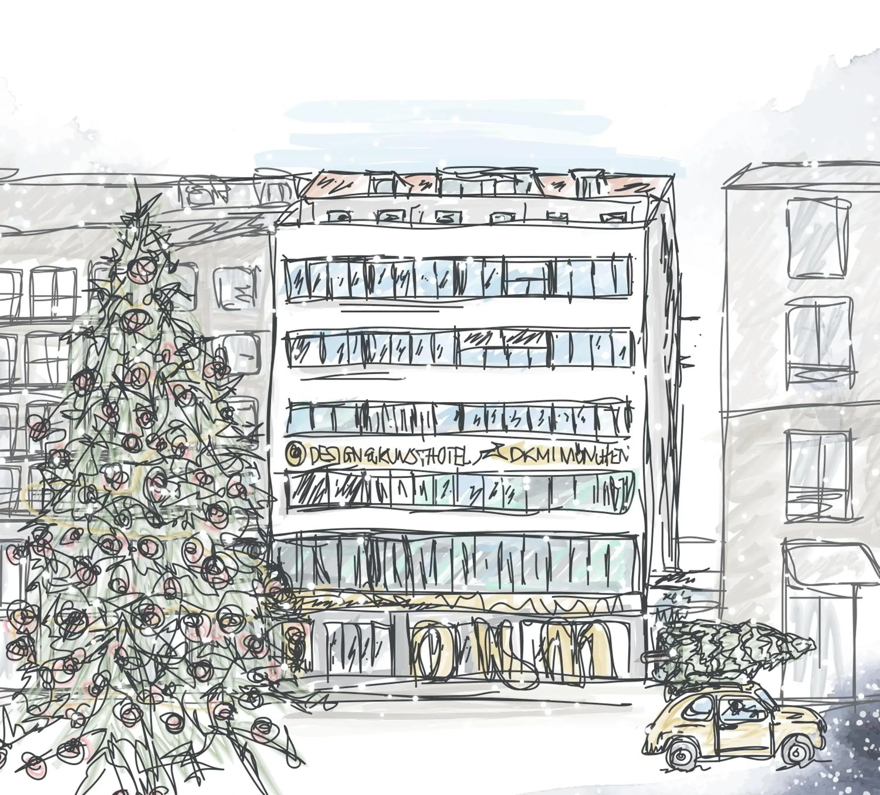 Property building in Design- und Kunsthotel München Property building in Design- und Kunsthotel München