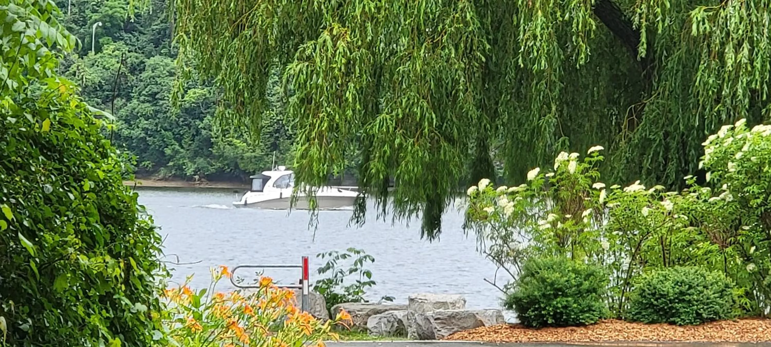Day in Kokomo INN Bed and Breakfast Ottawa-Gatineau's Only Tropical Riverfront B&B on the National Capital Cycling Pathway Route Verte #1 - for Adults Only - Chambre d'hôtes tropical aux berges des Outaouais BnB #17542O