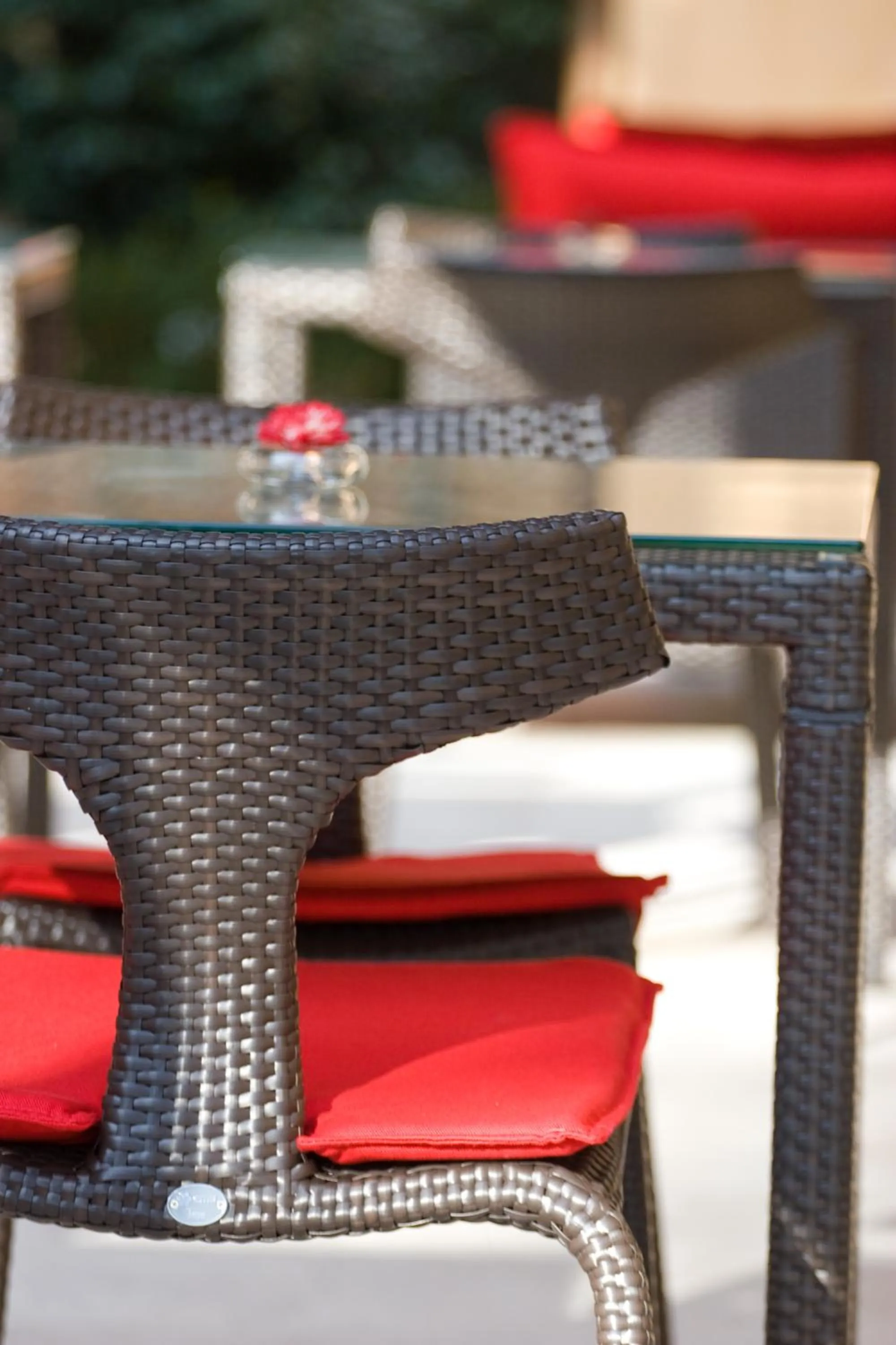 Patio in UNAHOTELS Villa dei Platani Foligno